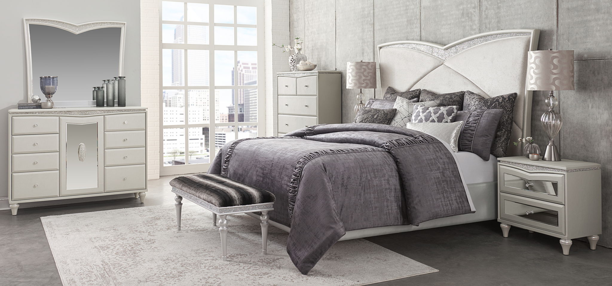Melrose Plaza - Upholstered Bed