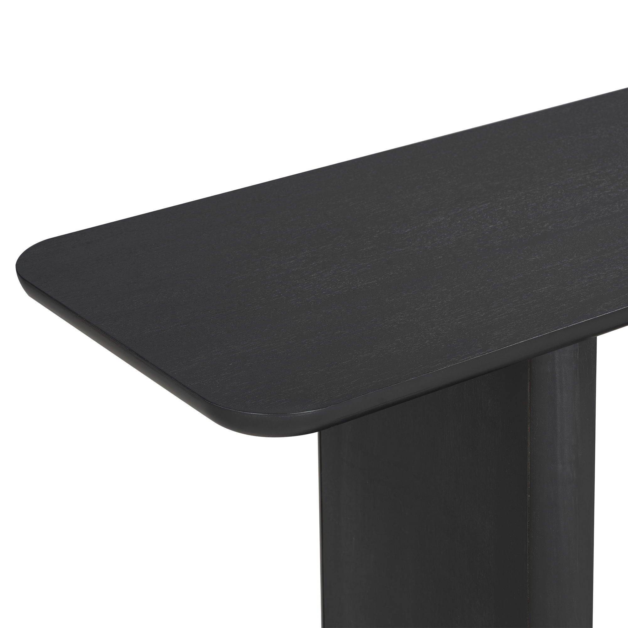 Console Table With Curved Corners And U Base Design