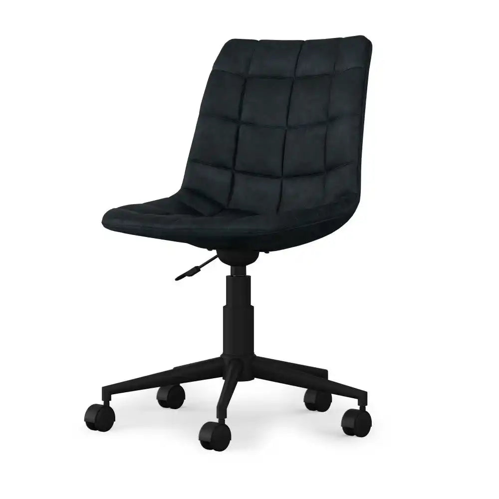 Chambers - Swivel Office Chair - Distressed Blue - Best Buy Furniture