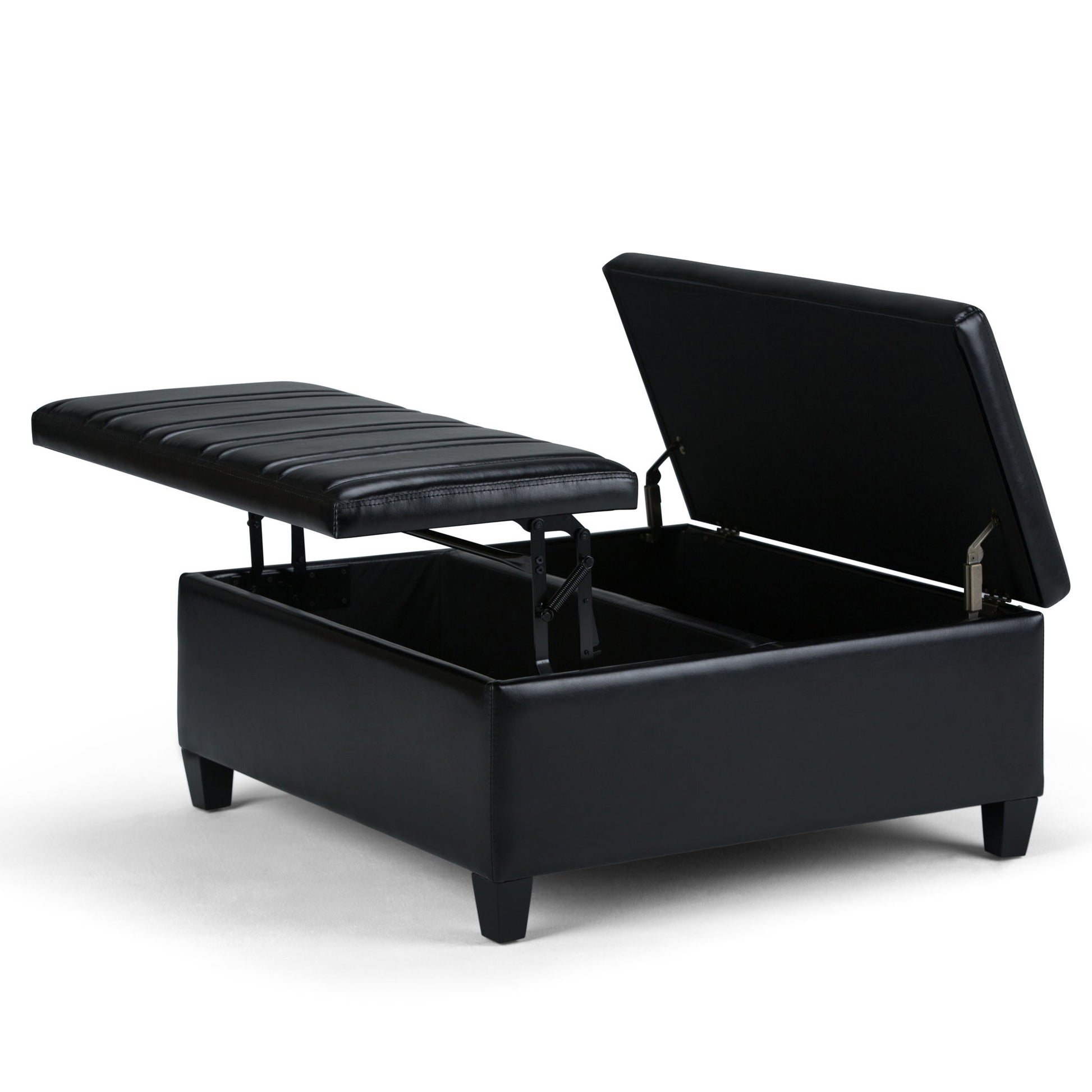 Ellis - Upholstered Coffee Table Storage Ottoman - Best Buy Furniture