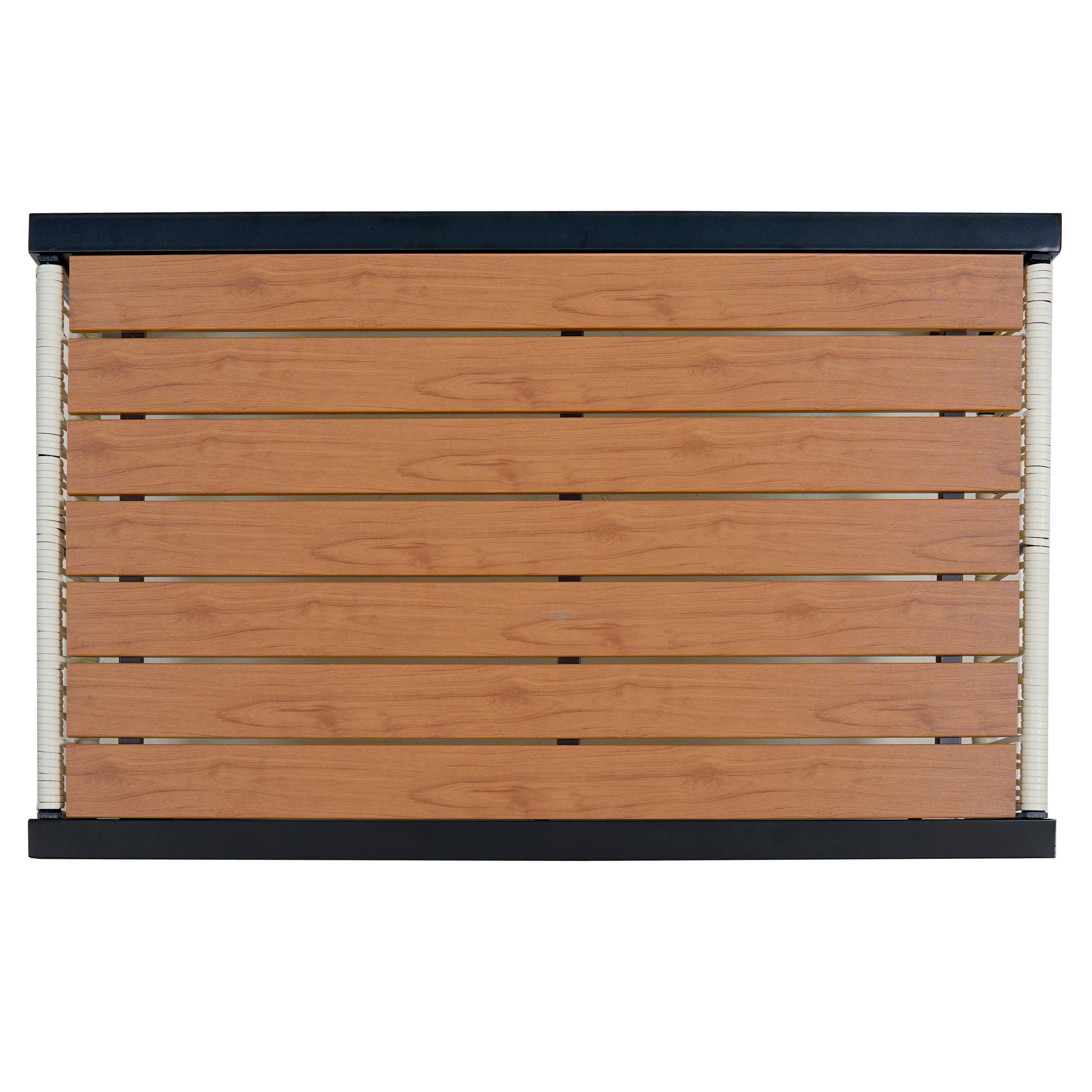 U_Style Multi-Person Outdoor Iron Sofa Set with Rattan Decoration