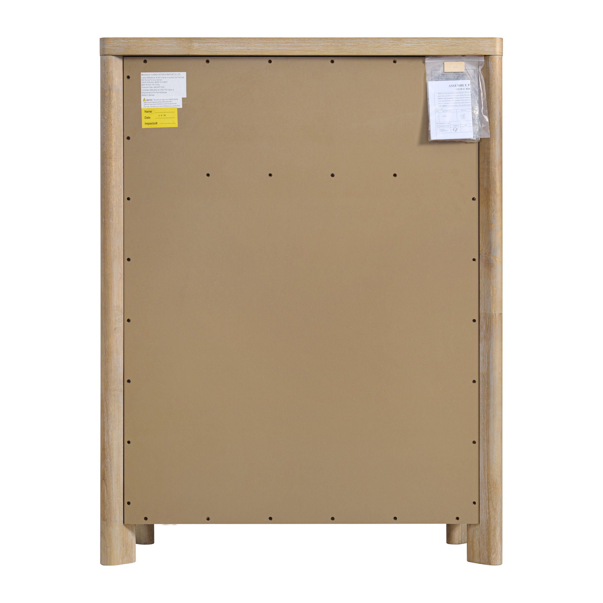 6 Drawer Chest - Tan