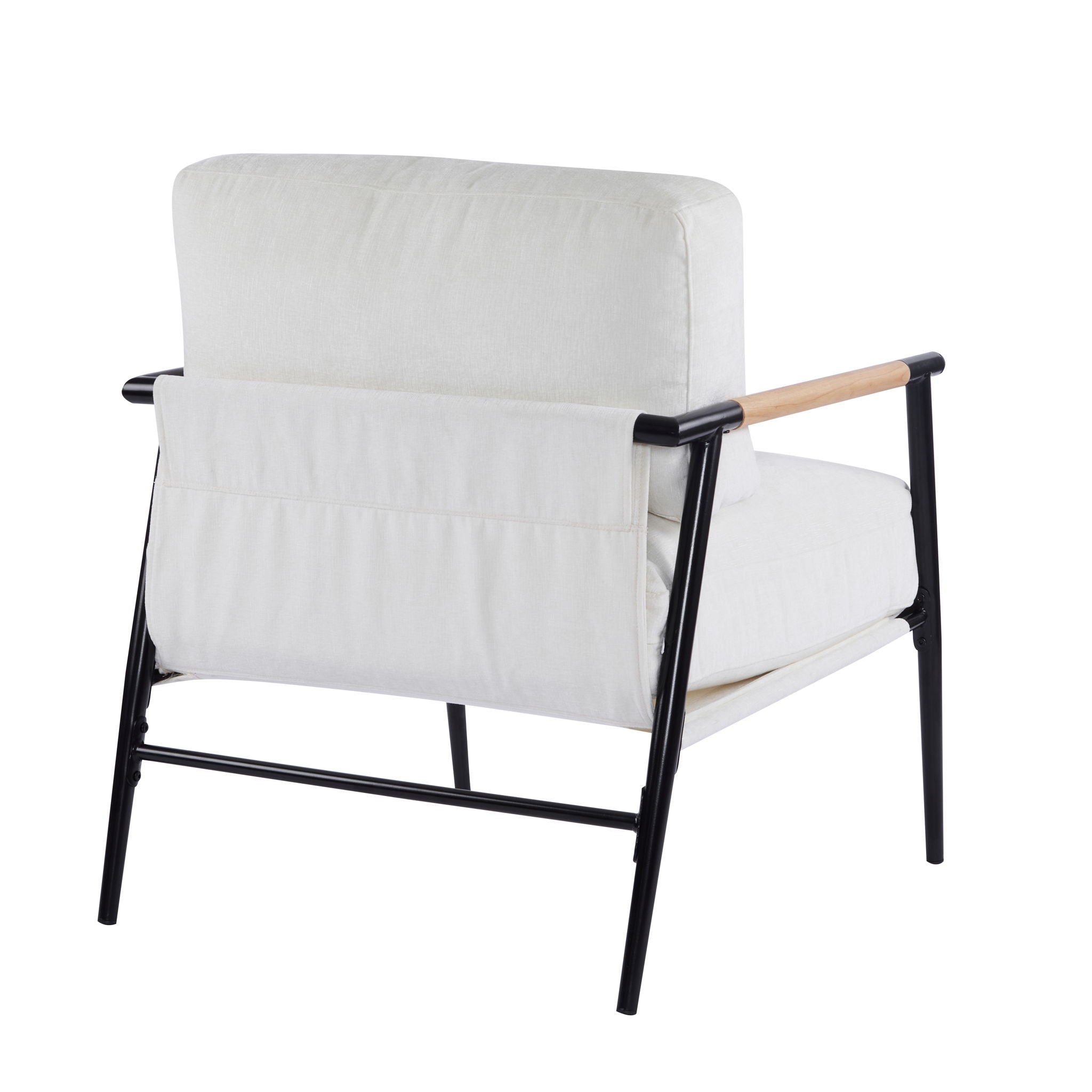 Modern Accent Chair With Plush Cushions, Cozy Seating