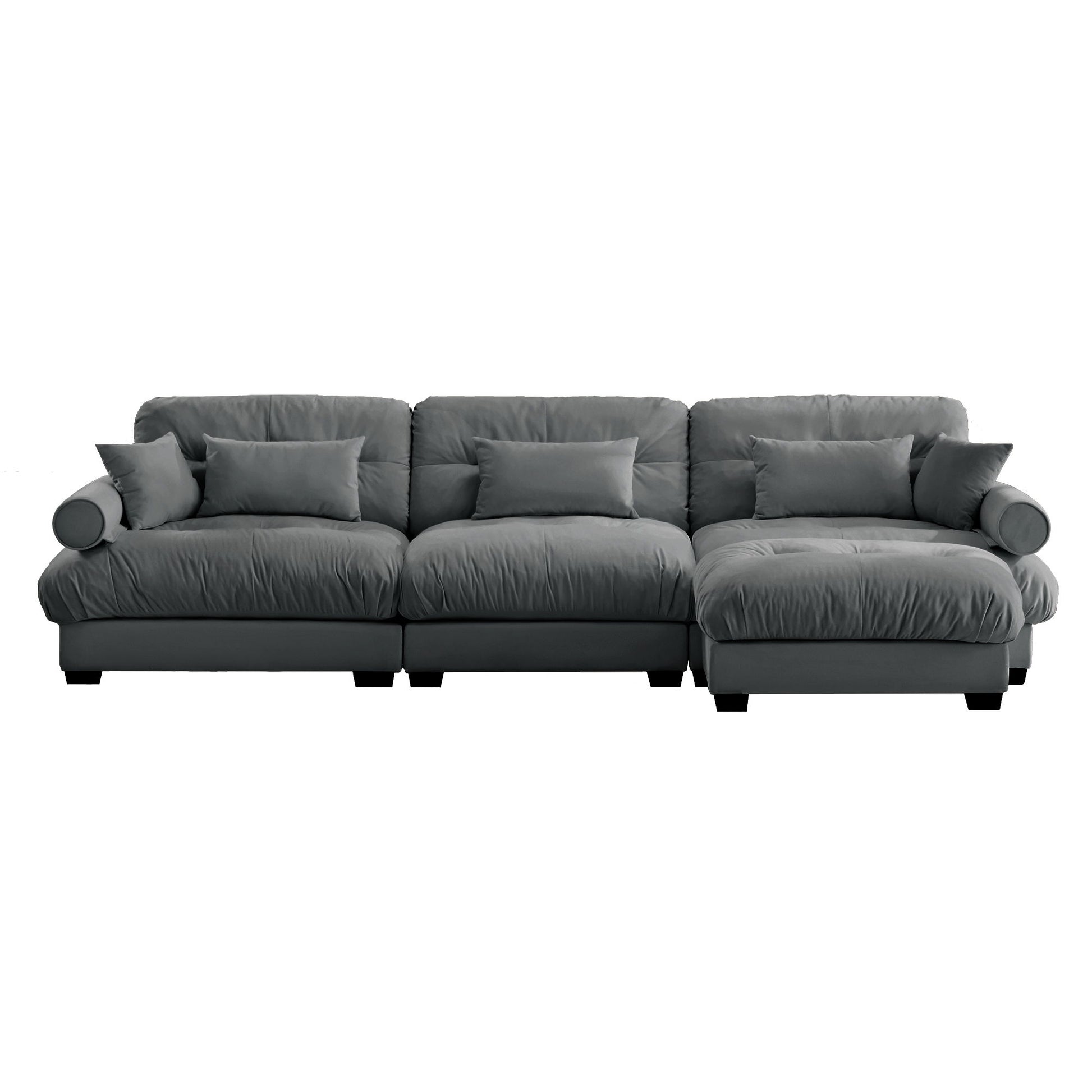 Super Comfort Oversized Modular Sectional Sofa With Movable Ottoman - Best Buy Furniture