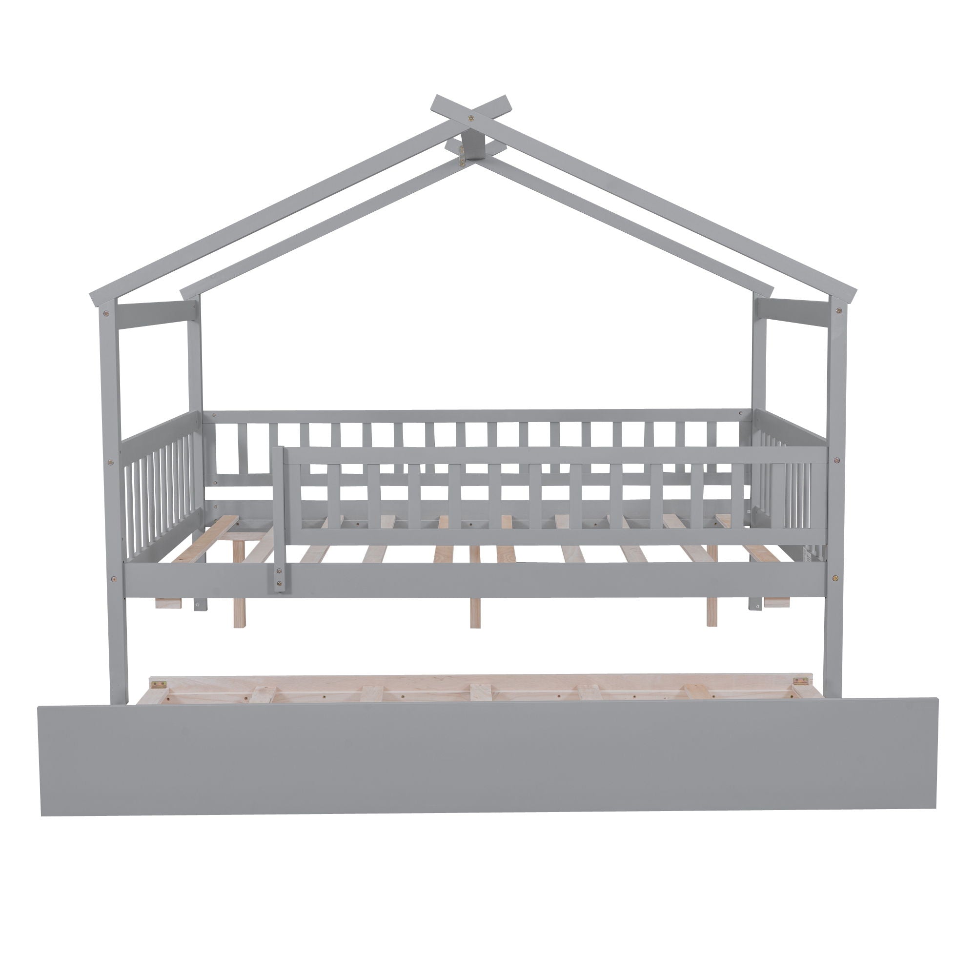Creativity House Bed With Twin Size Trundle