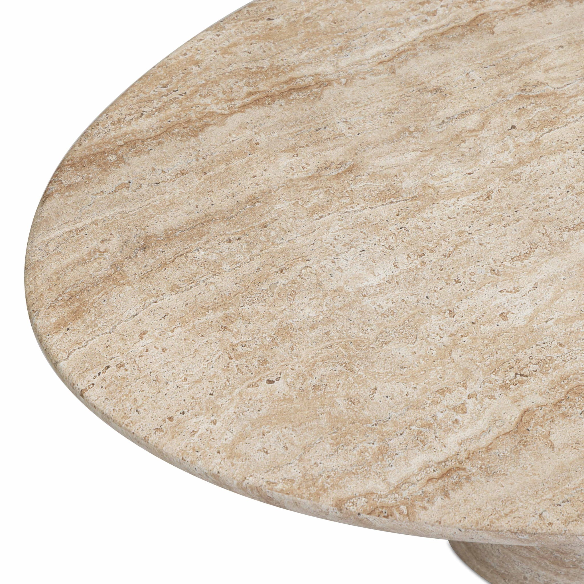 Sonia - Indoor / Outdoor Concrete Coffee Table - Faux Travertine
