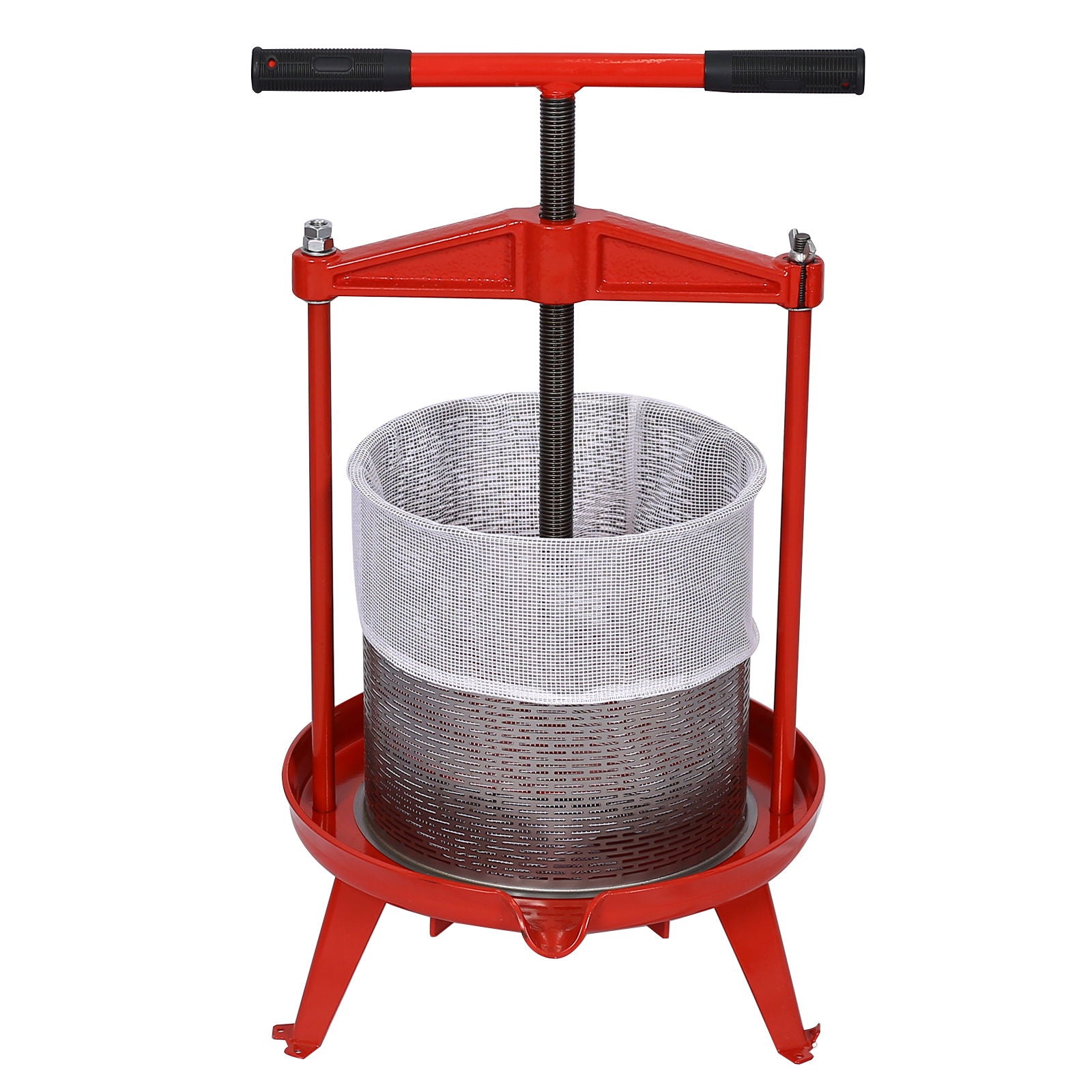 Manual Fruit Wine Press And Crusher For Kitchen, 100% Natural Juice Maker - Green