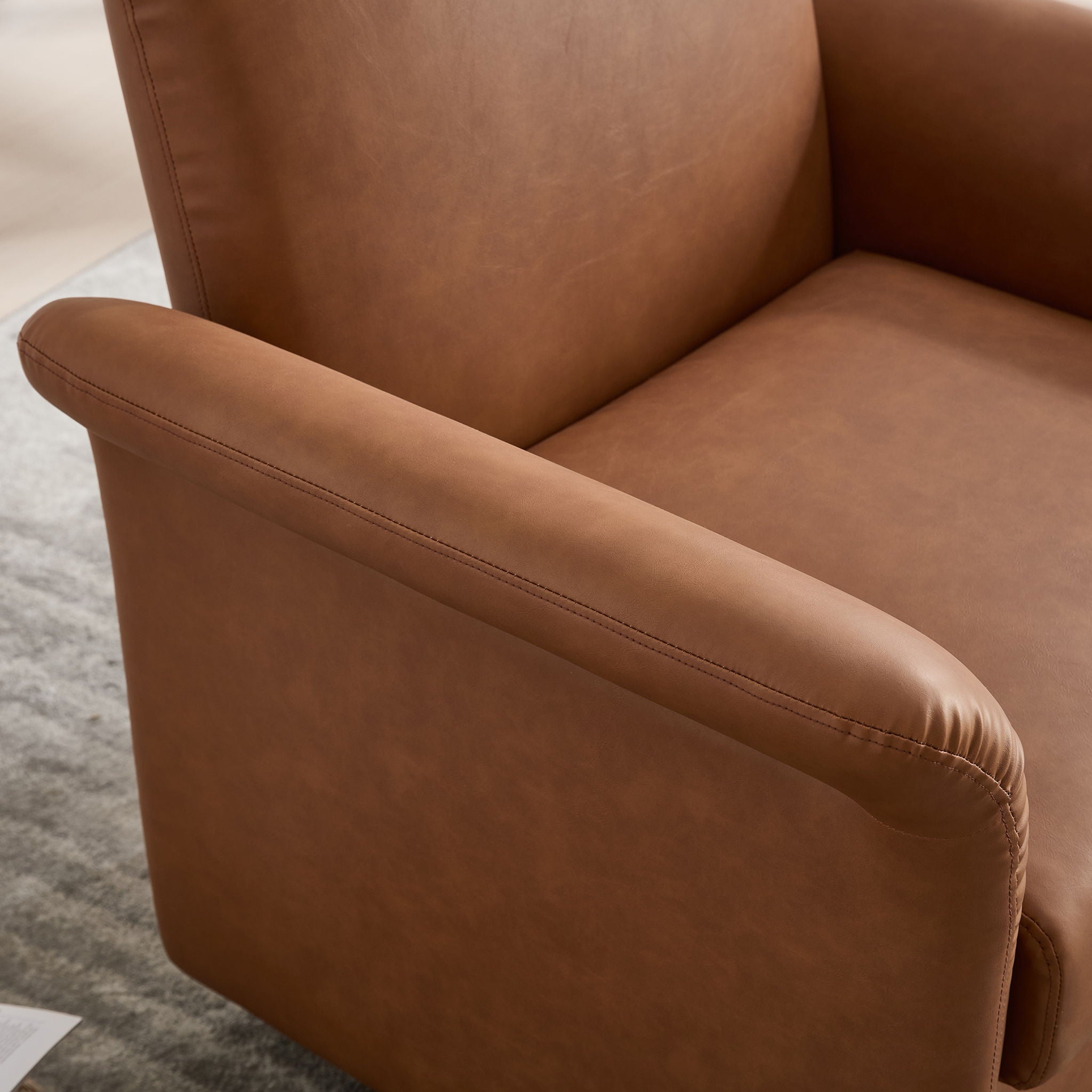 Modern Swivel Barrel Accent Chair With Base