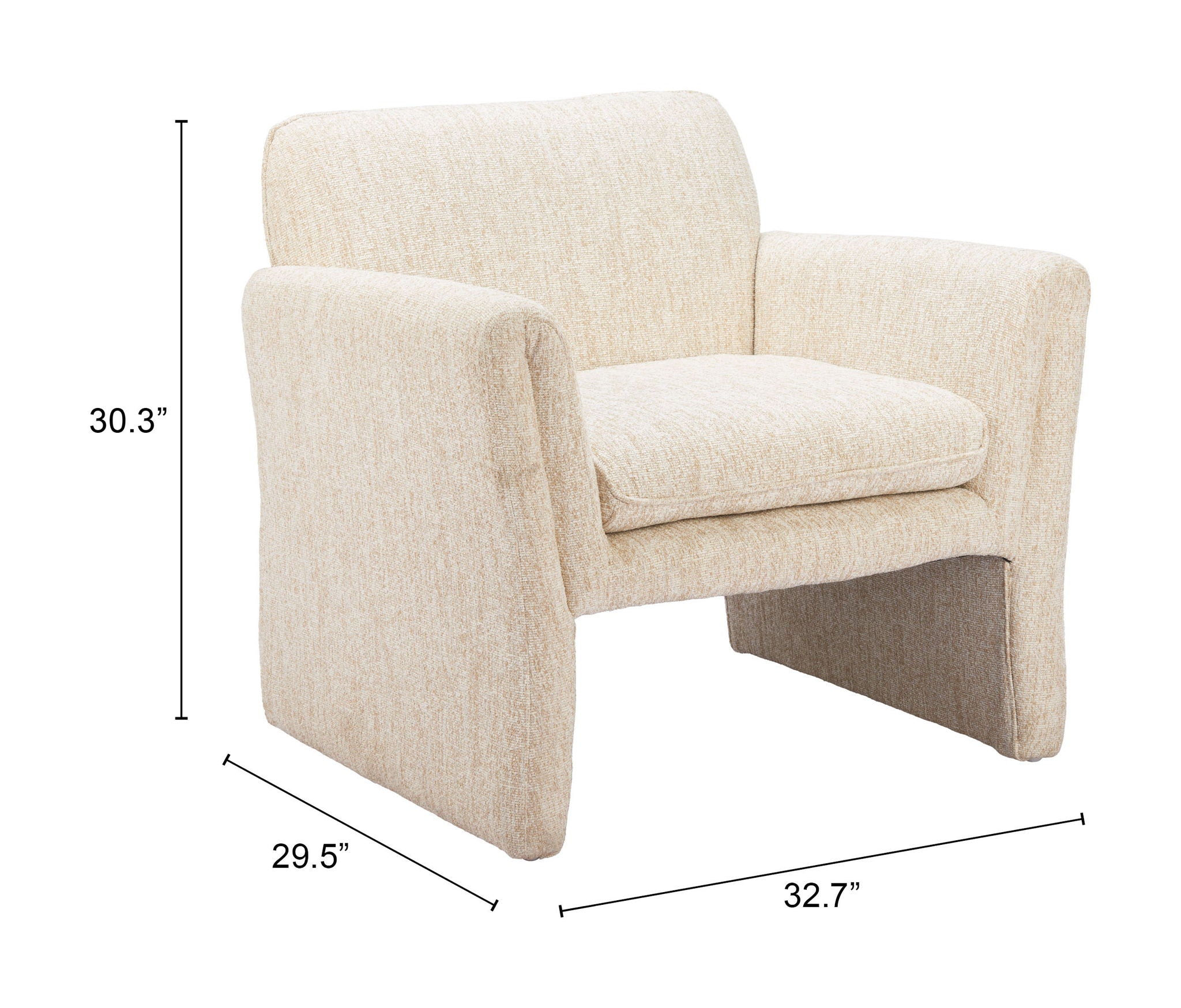 Dobra - Accent Chair - Oatmeal Beige