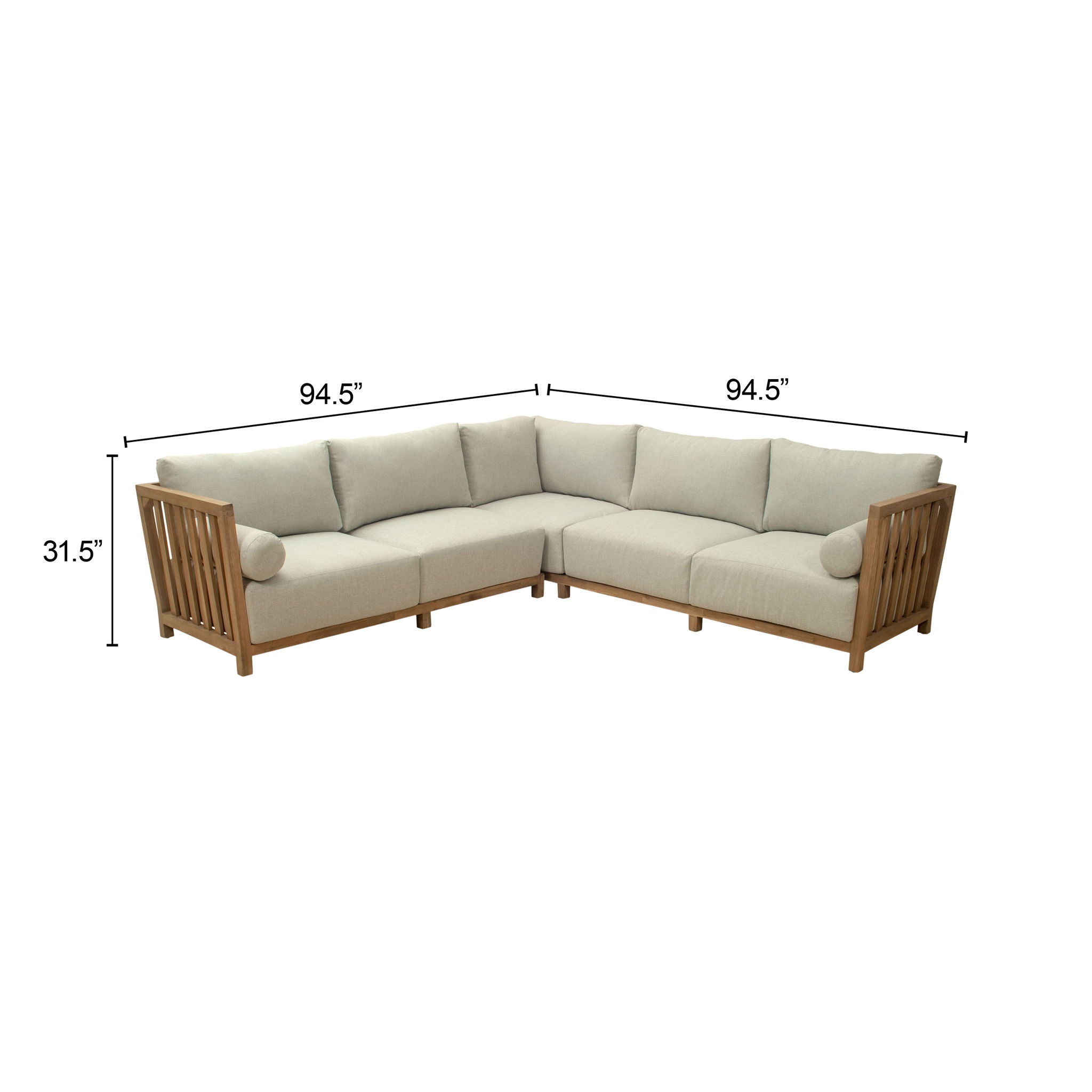 Teras - Outdoor Sectional - Gray