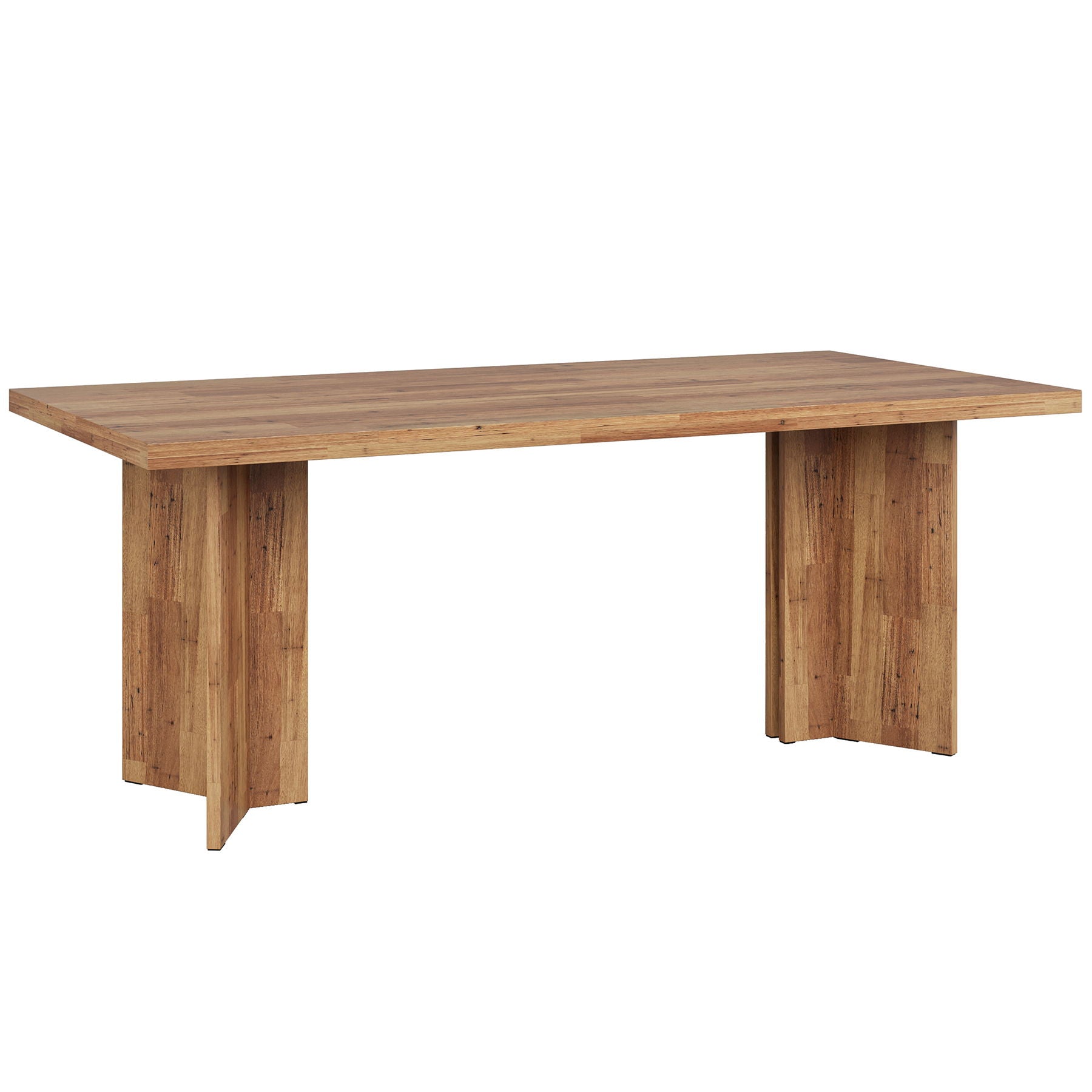 Executive Desk, Vintage Computer Workstation With Thickened Tabletop