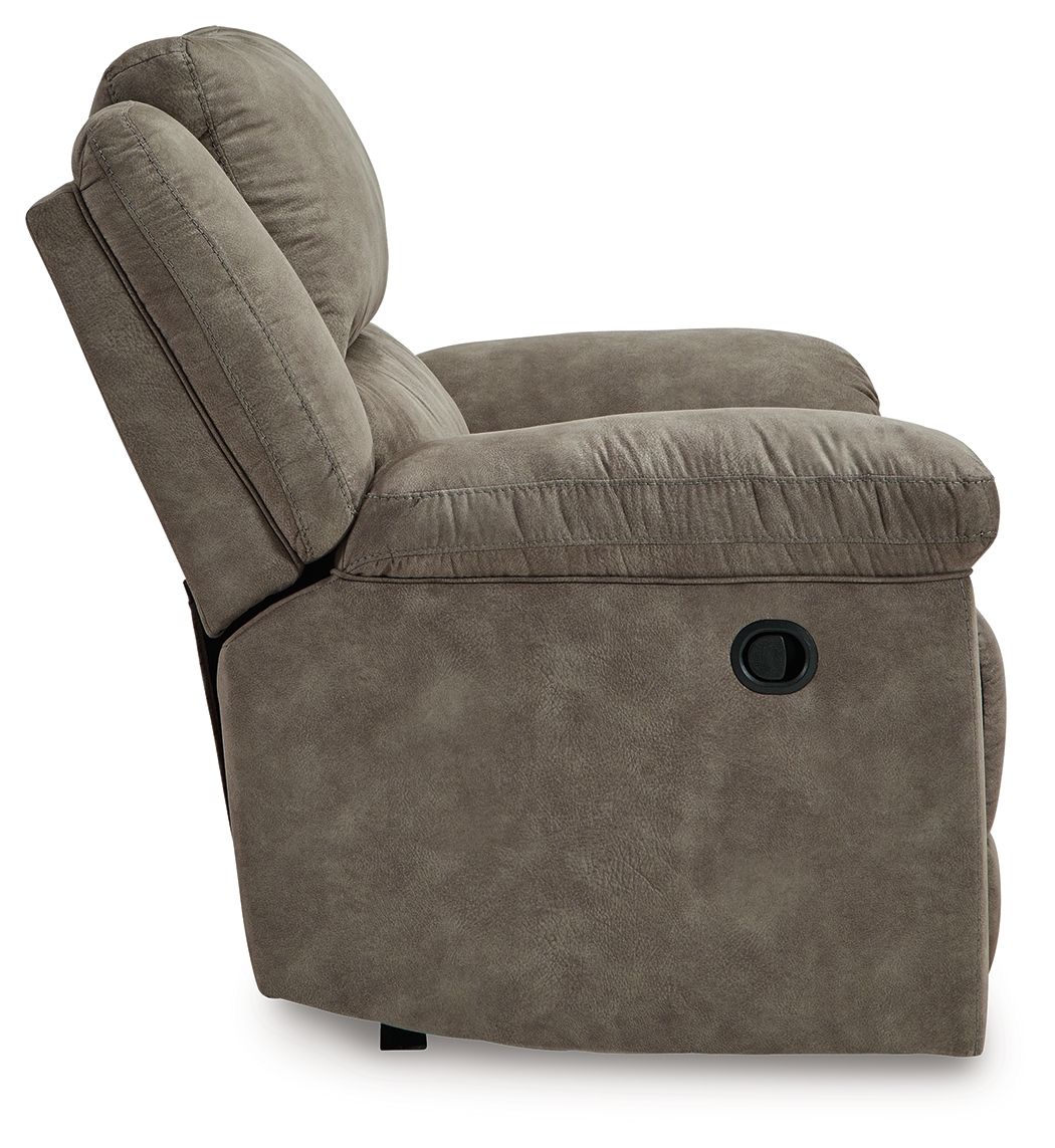 Laresview - Zero Wall Wide Seat Recliner - Fossil - Best Buy Furniture