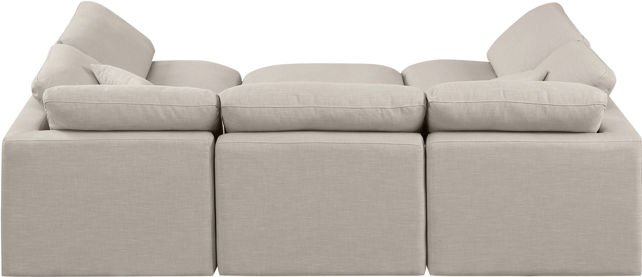 Indulge - Linen 6 Piece Modular Sectional