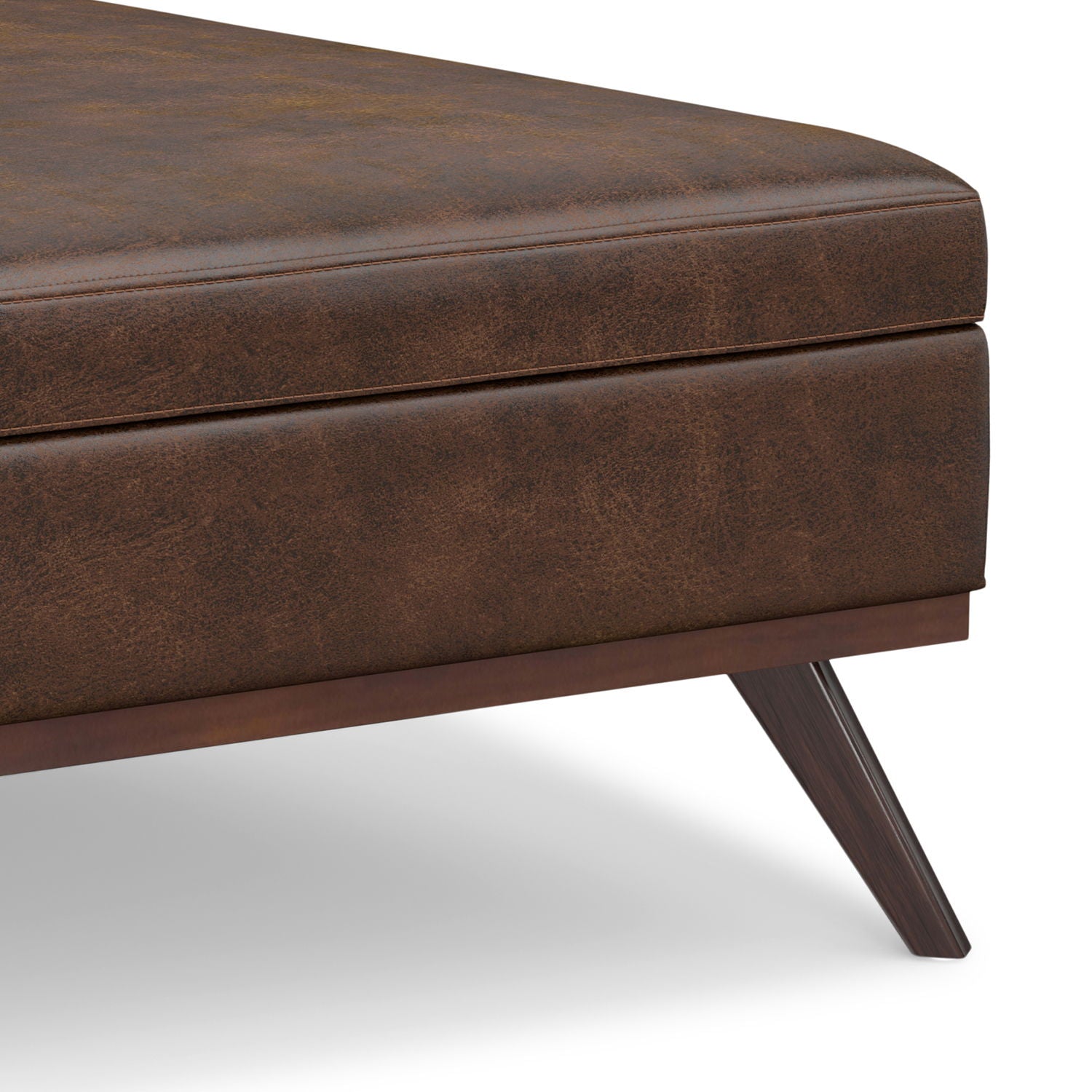 Owen - Multifunctional Square Coffee Table Storage Ottoman - Best Buy Furniture