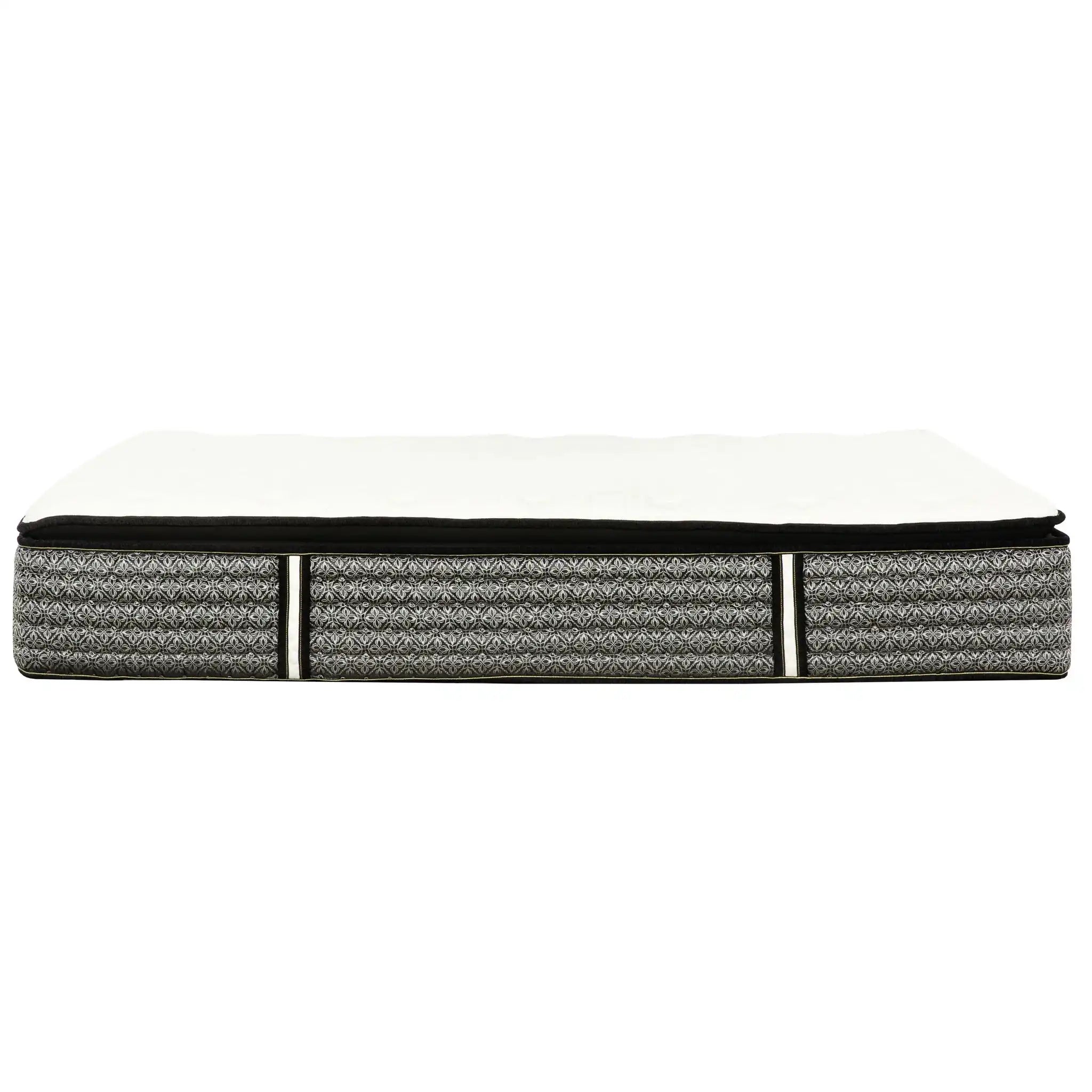 Premium 14" Queen Size Hybrid Mattress In A Box Plush Gel Memory Foam Top With Cooling Technology - Gray / White