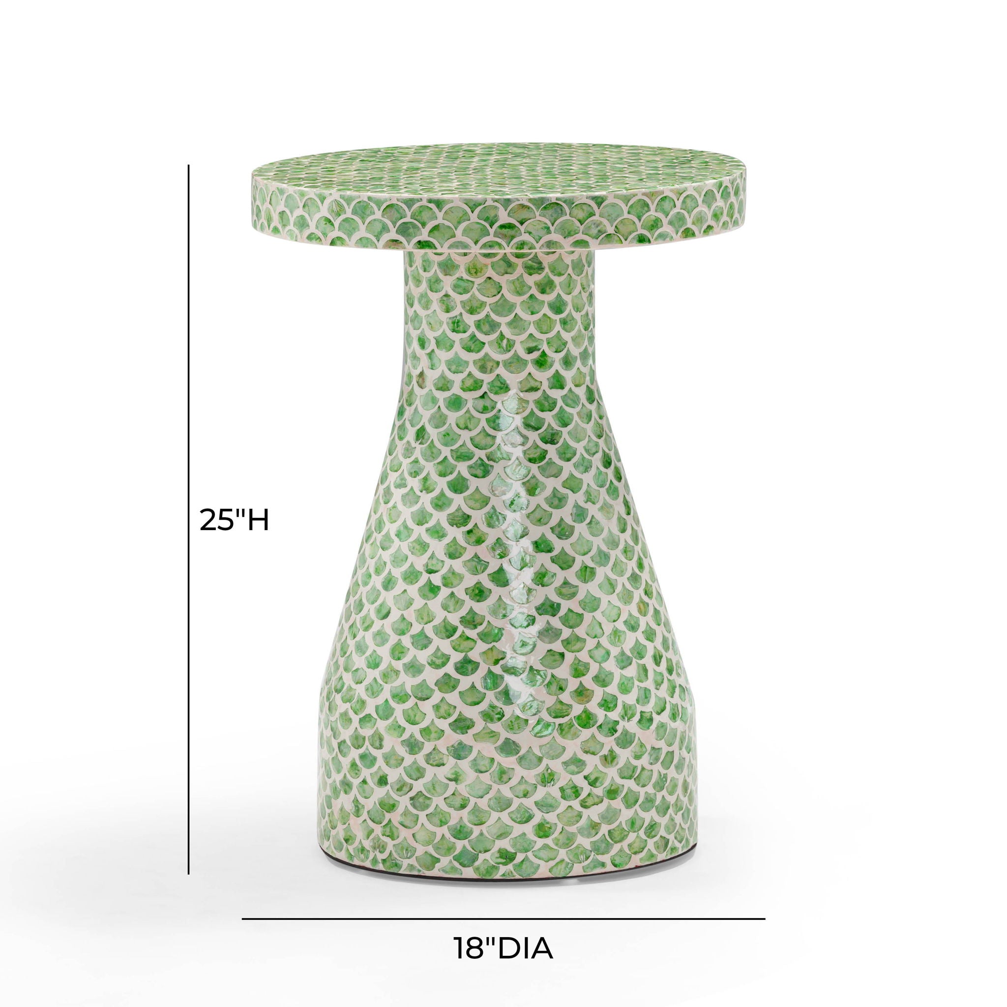 Halio - Checkered Shell Side Table