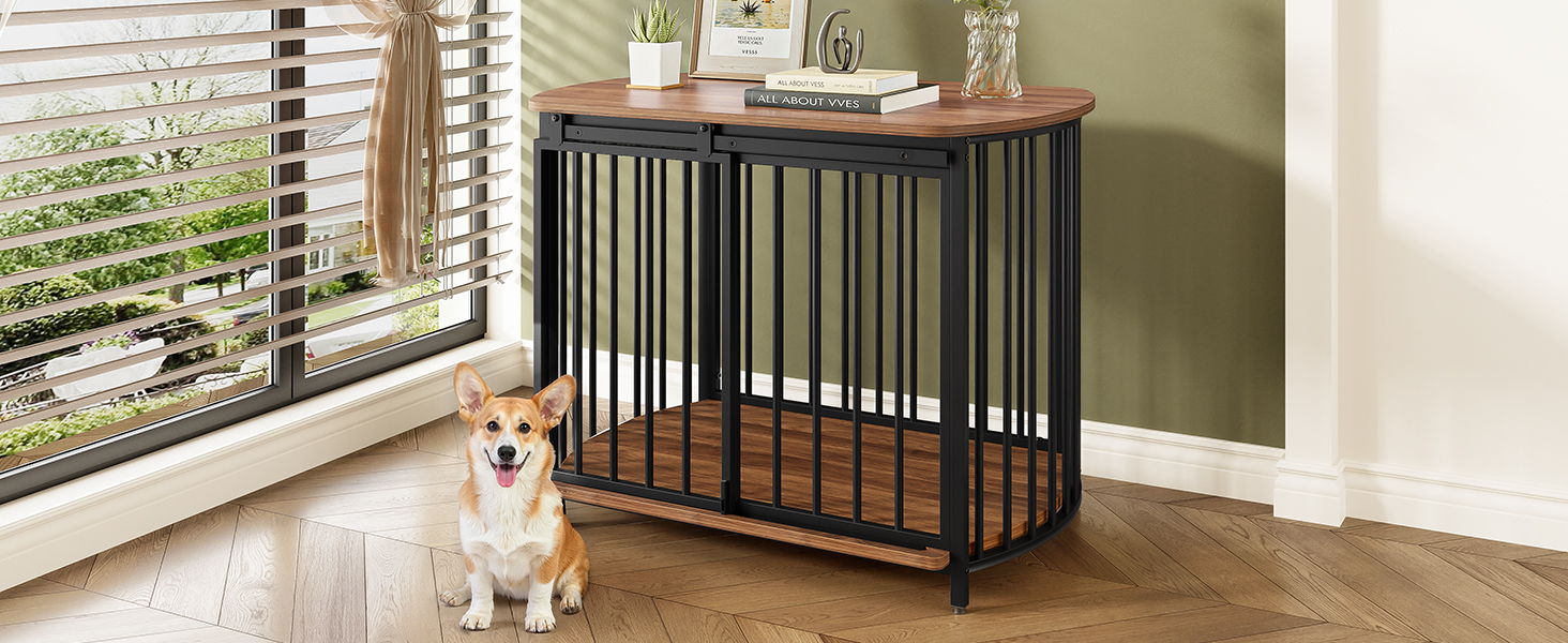 Furniture Style Dog Crate For Small And Medium Dogs
