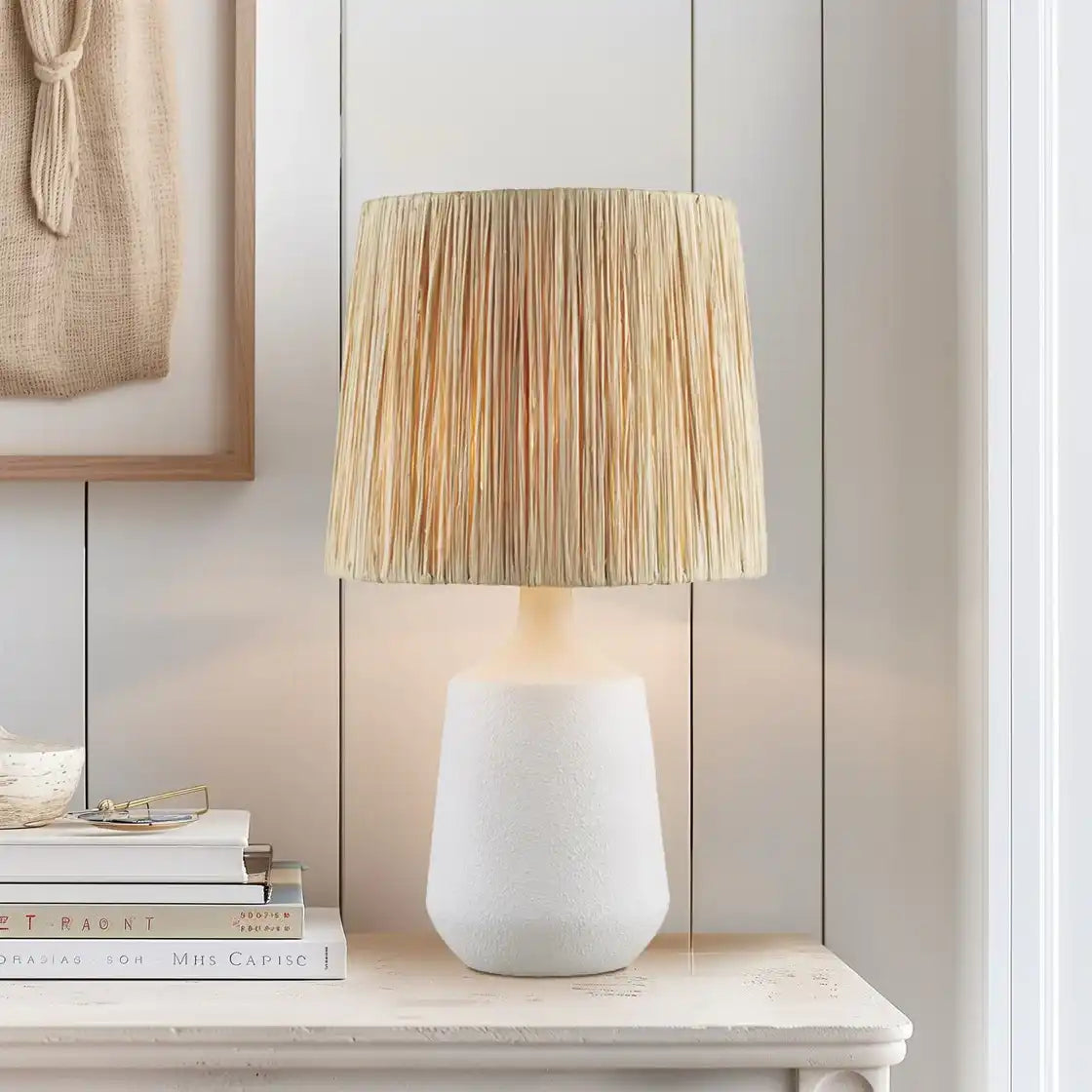 Ceramic Table Lamp White See below