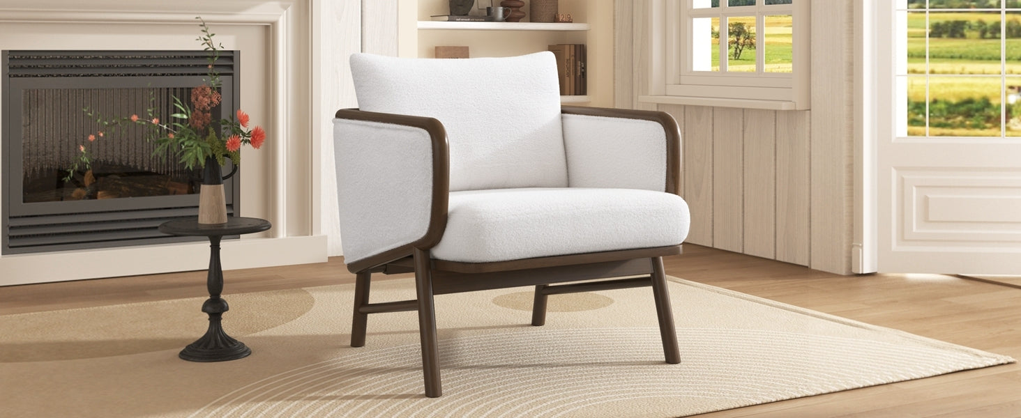 Sherpa Fabric Accent Chair - Best Buy Furniture