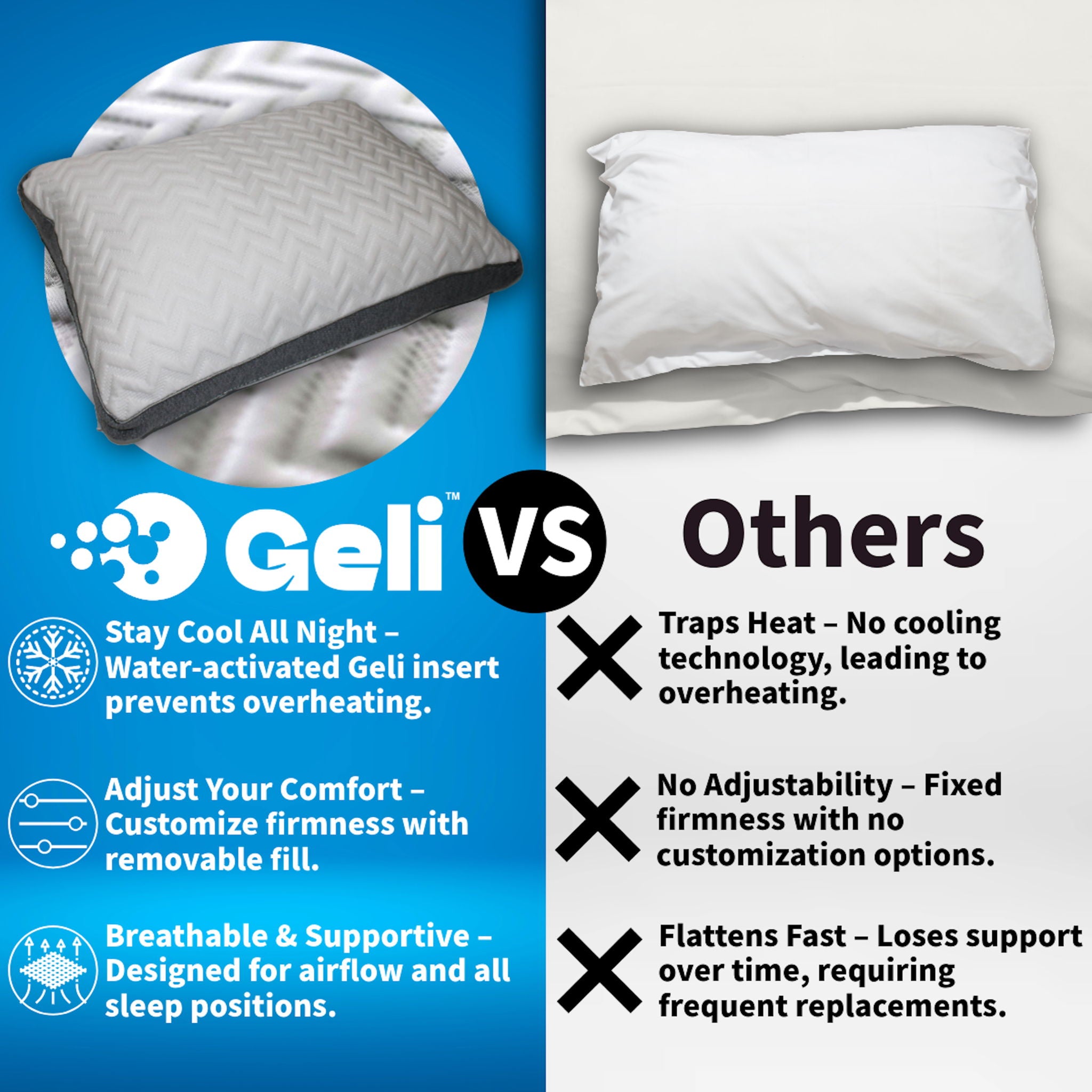 Bed Pillow - White