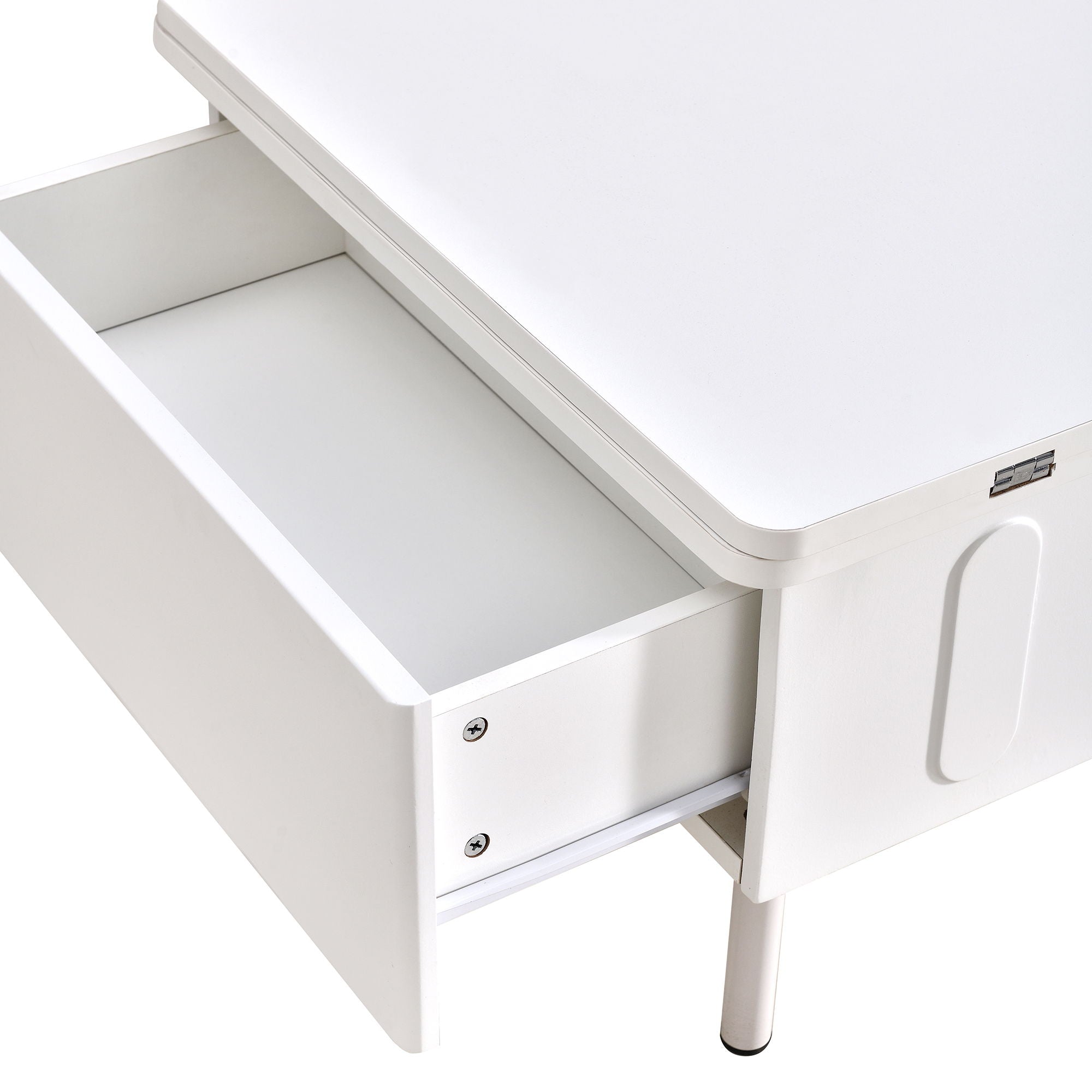 Lift Top Coffee Table With 2 Drawers With Hidden Storage Compartment For Living Room