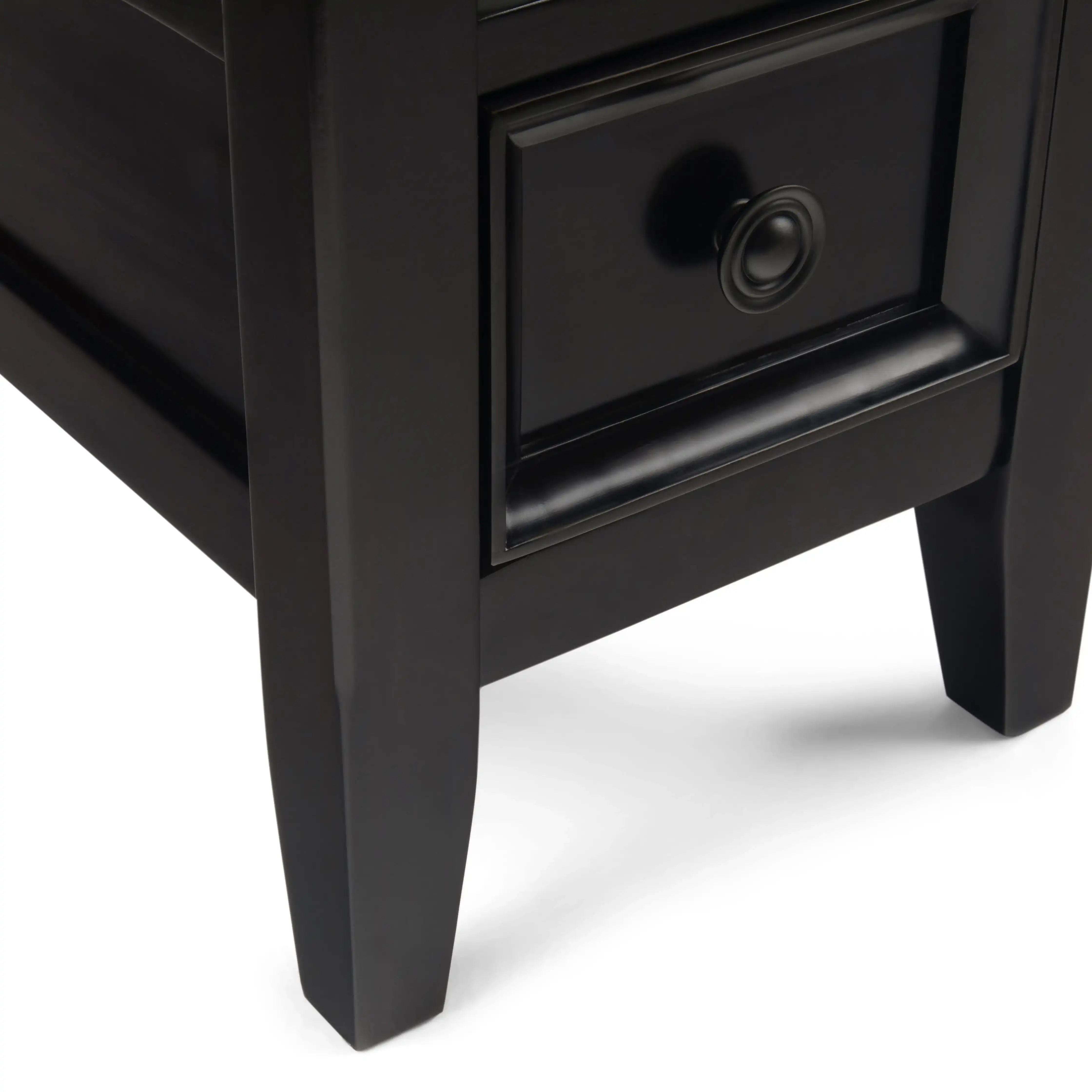 Amherst - Narrow Side Table - Hickory Brown - Best Buy Furniture