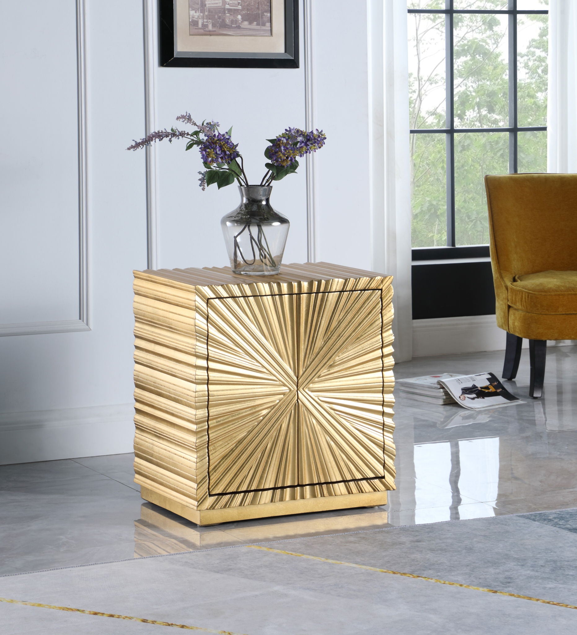 Golda - Side Table - Gold