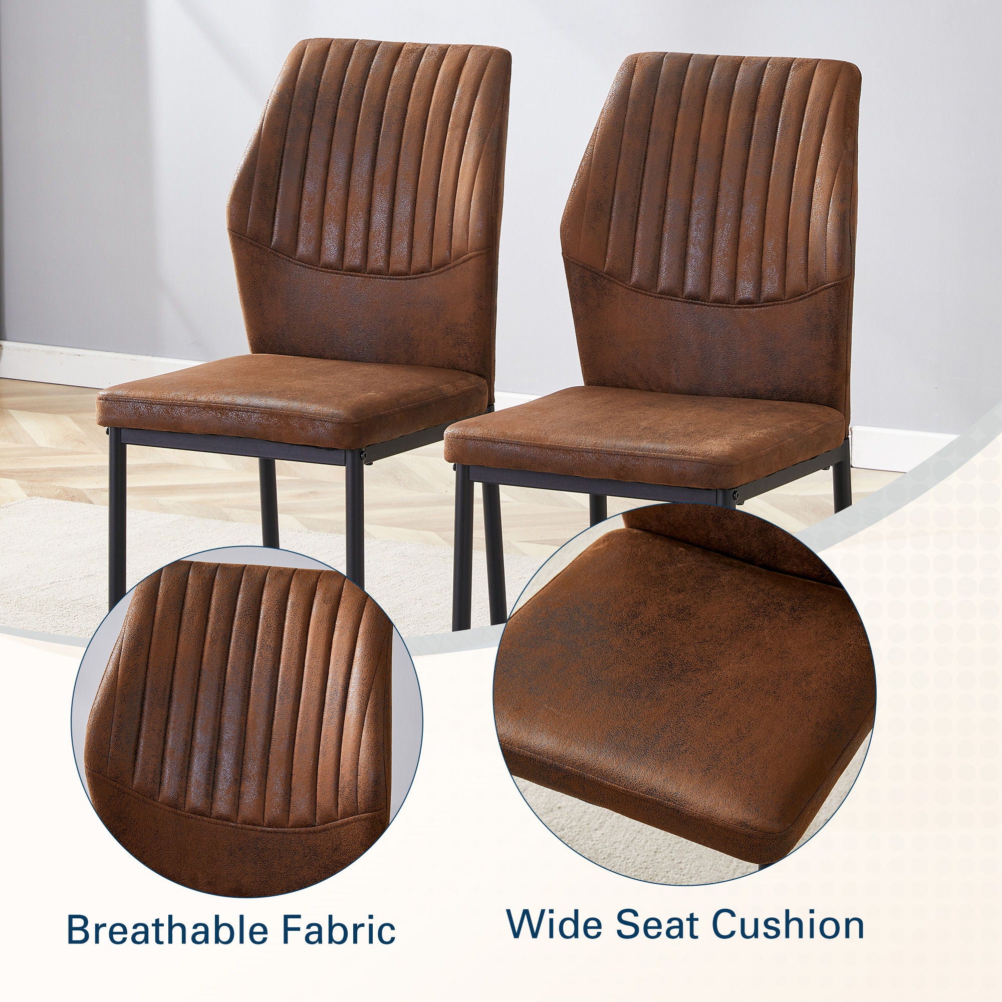 Luxury Simple Chair With Metal Leg