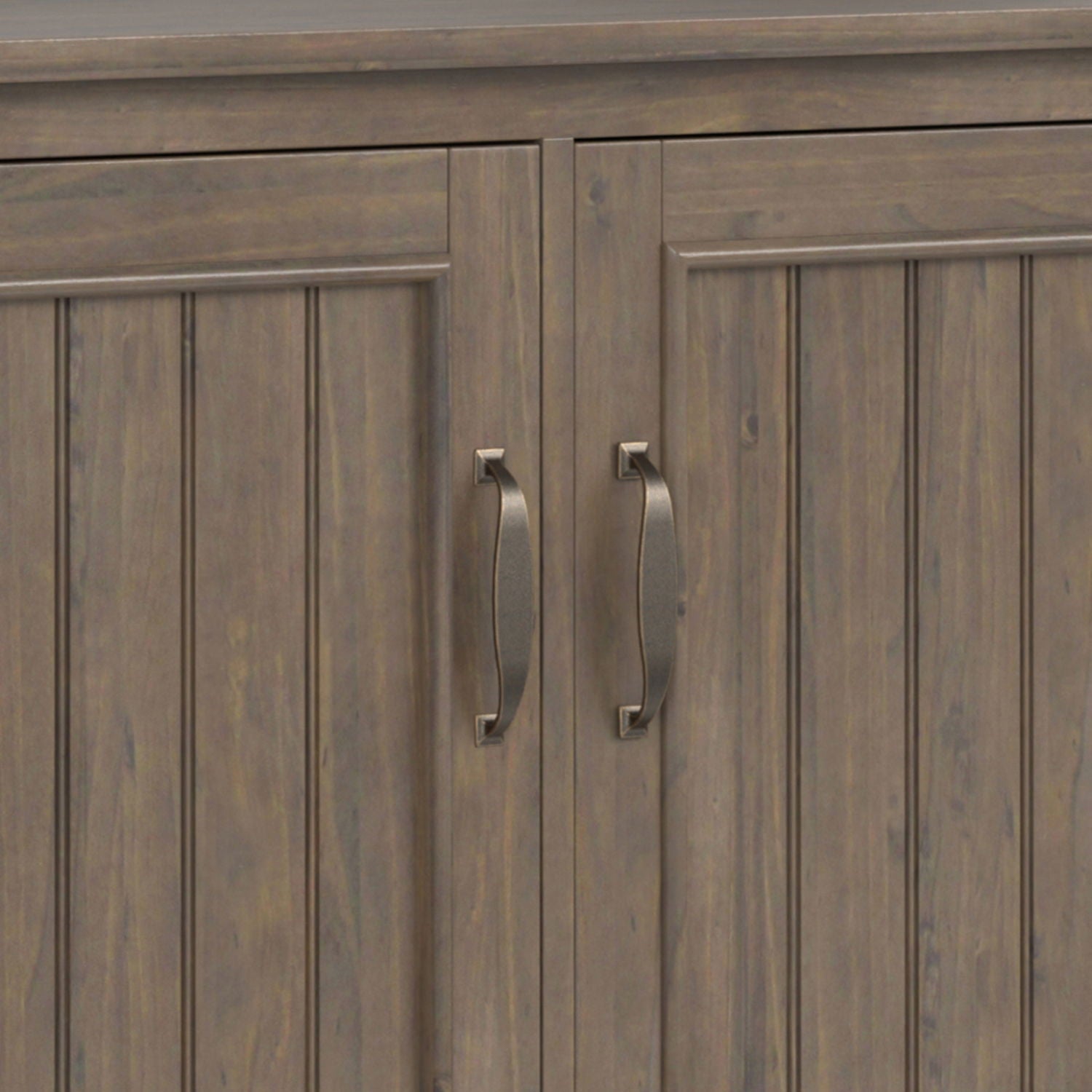Lev - Wide Storage Cabinet - Smoky Brown