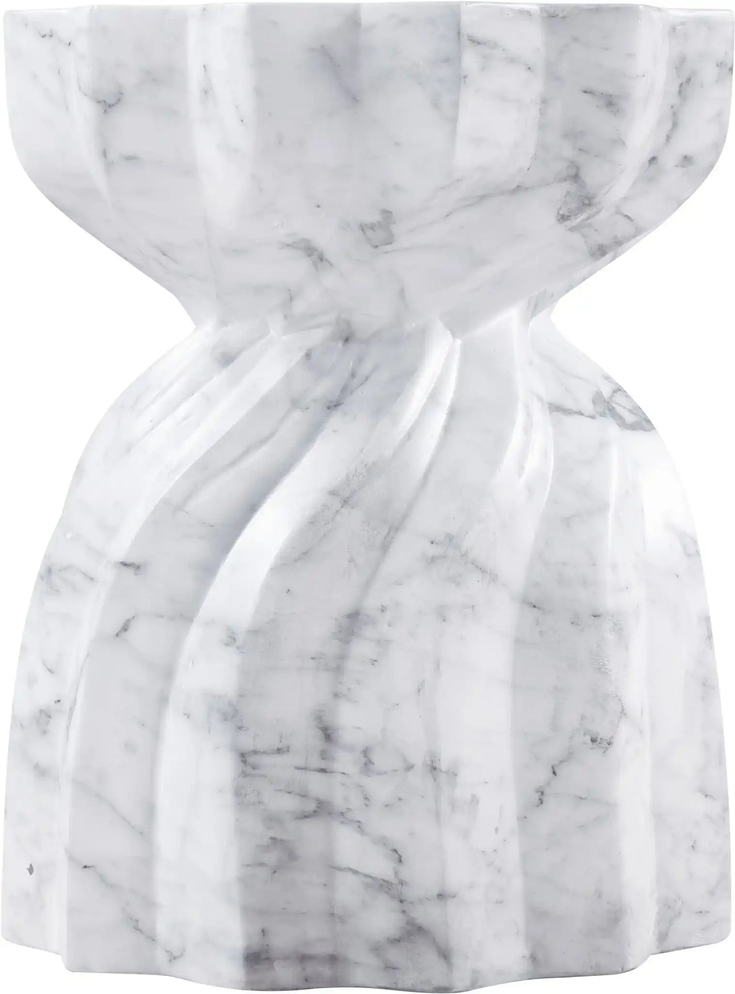 Caserta - Marble Finish Concrete End Table