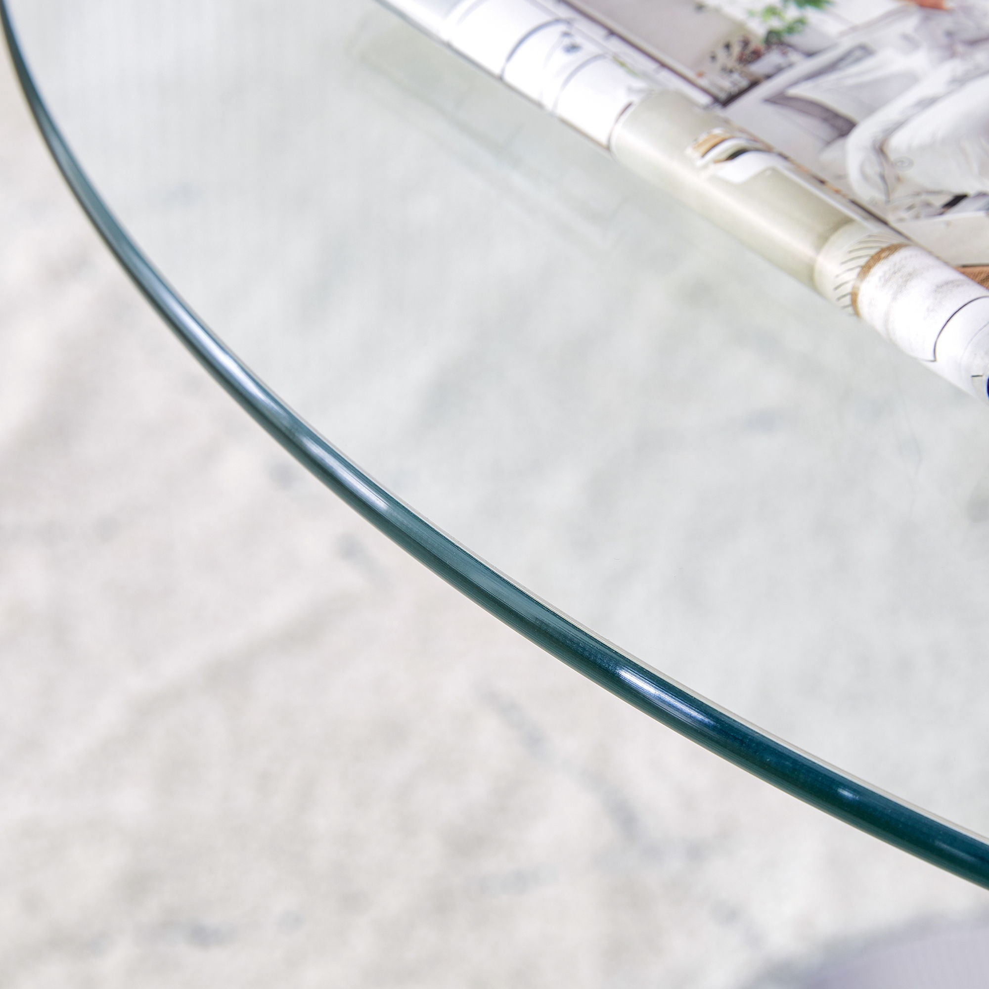 Modern Minimalist Round Dining Table With Glass Top - Best Buy Furniture