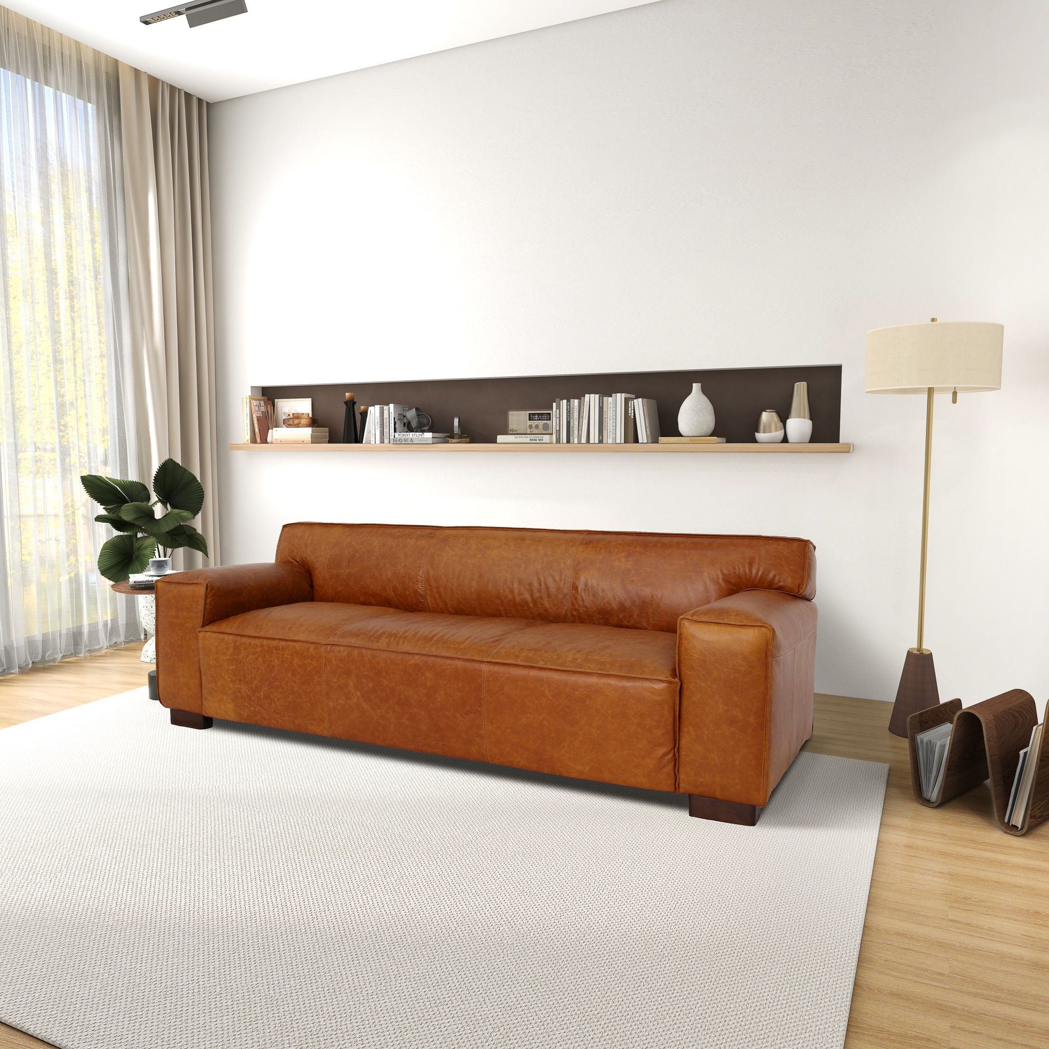 Morgan - Waxy Sofa - Cognac