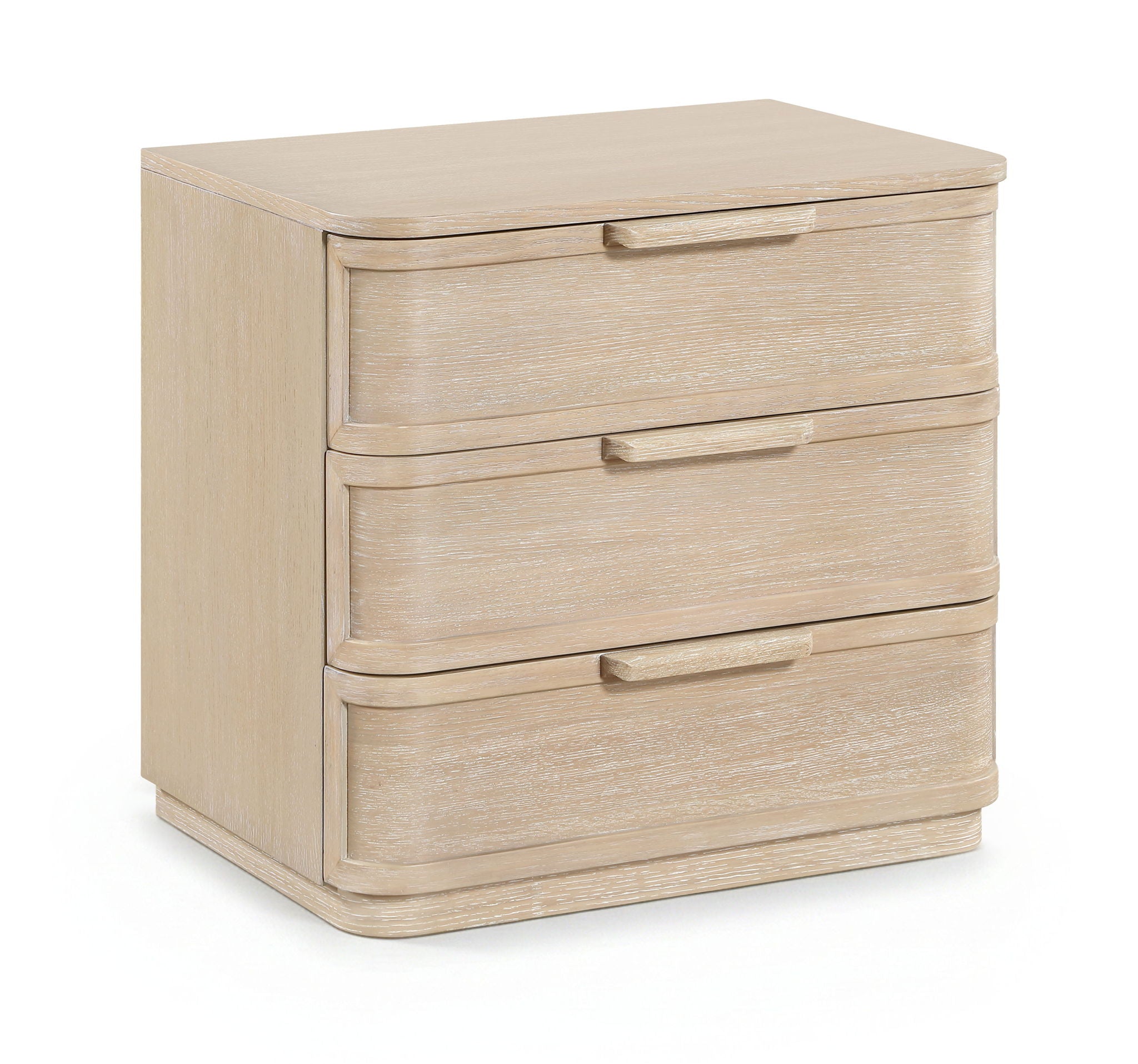 Tiberio Oak Veneer And Solid Wood Nightstand