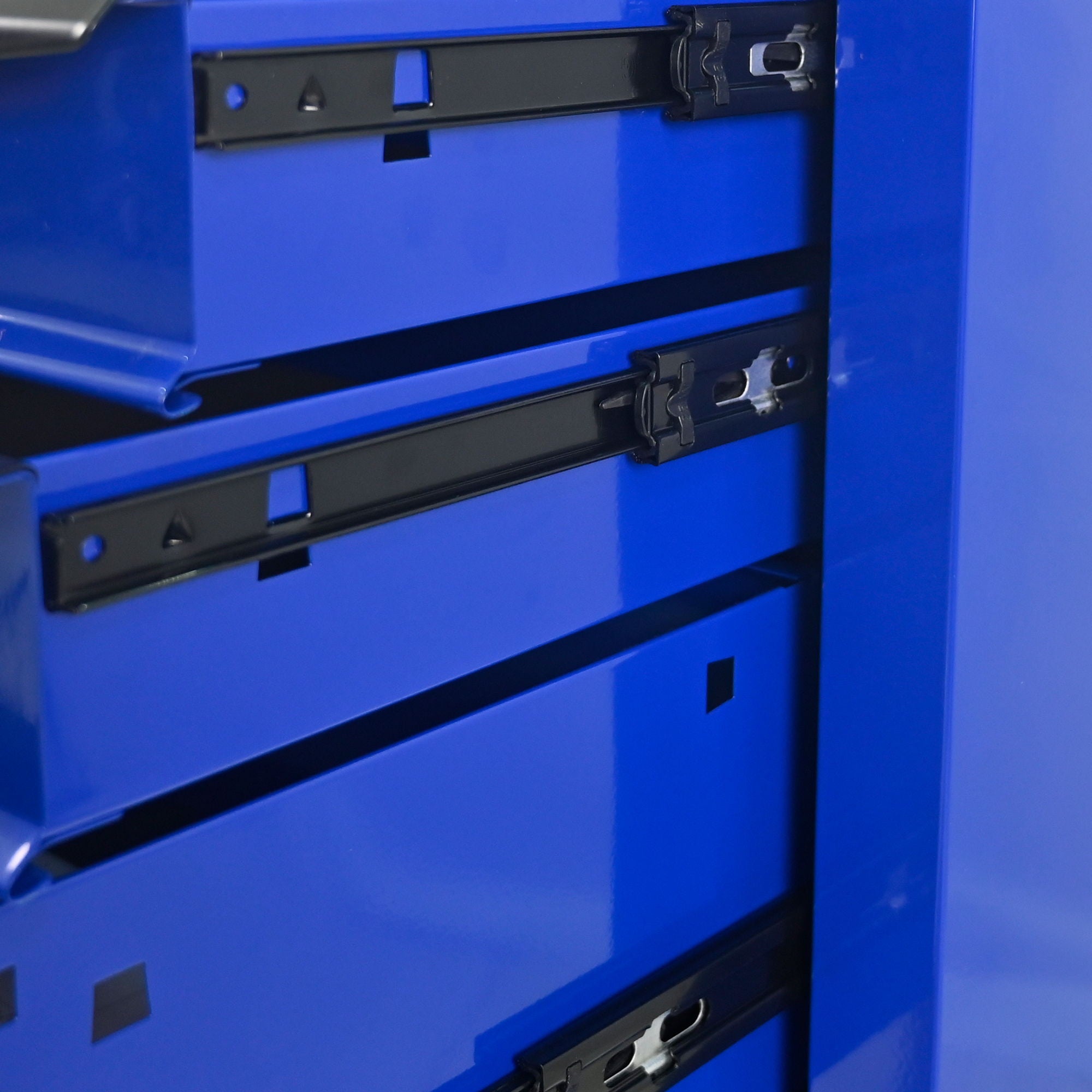 Rolling Metal Tool Chest With Drawers, Steel Storage Cabinet With Ball Bearing Slides