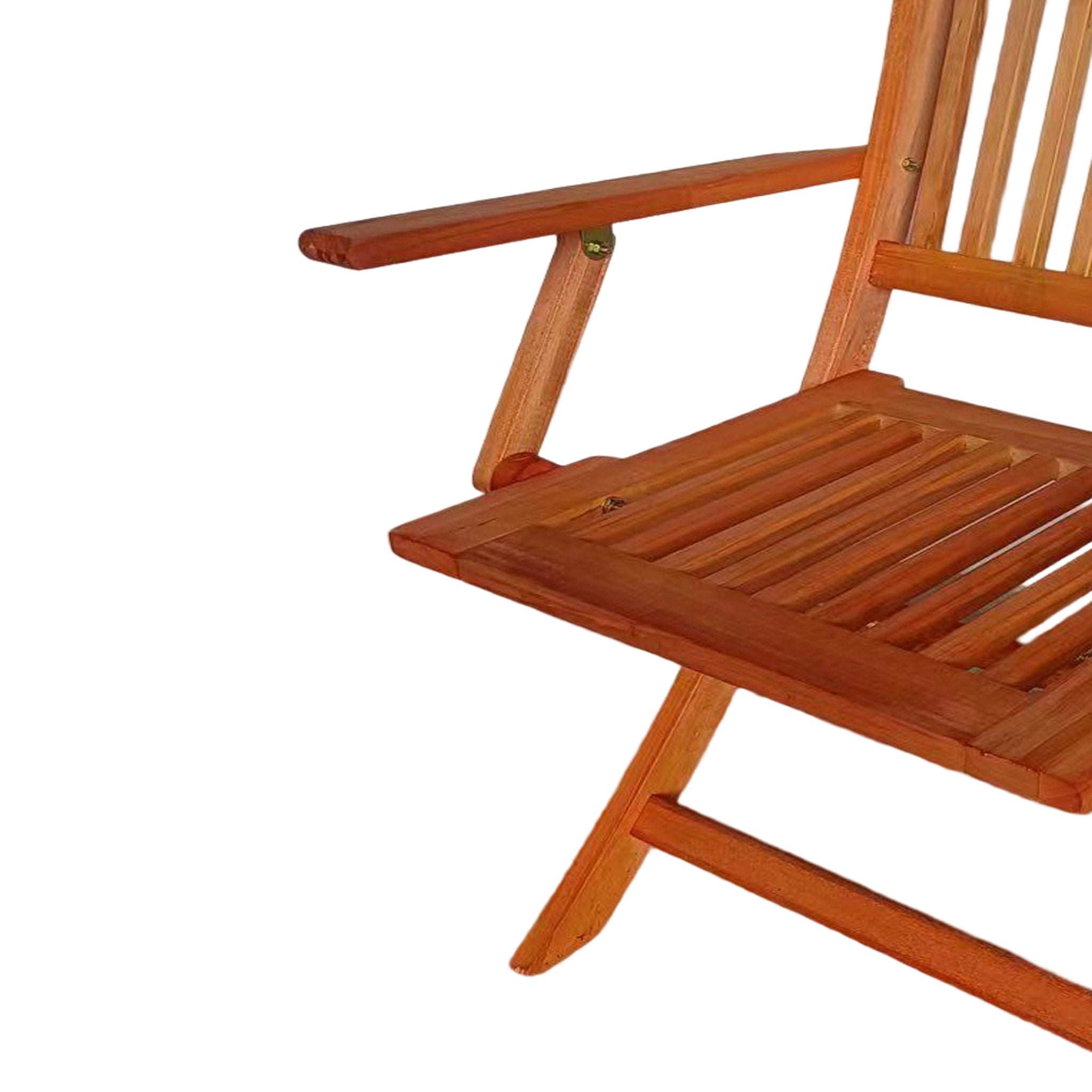 Foldable Patio Dining Set With 4 Folding Chairs For Indoor And Outdoor Use - Teak - Best Buy Furniture