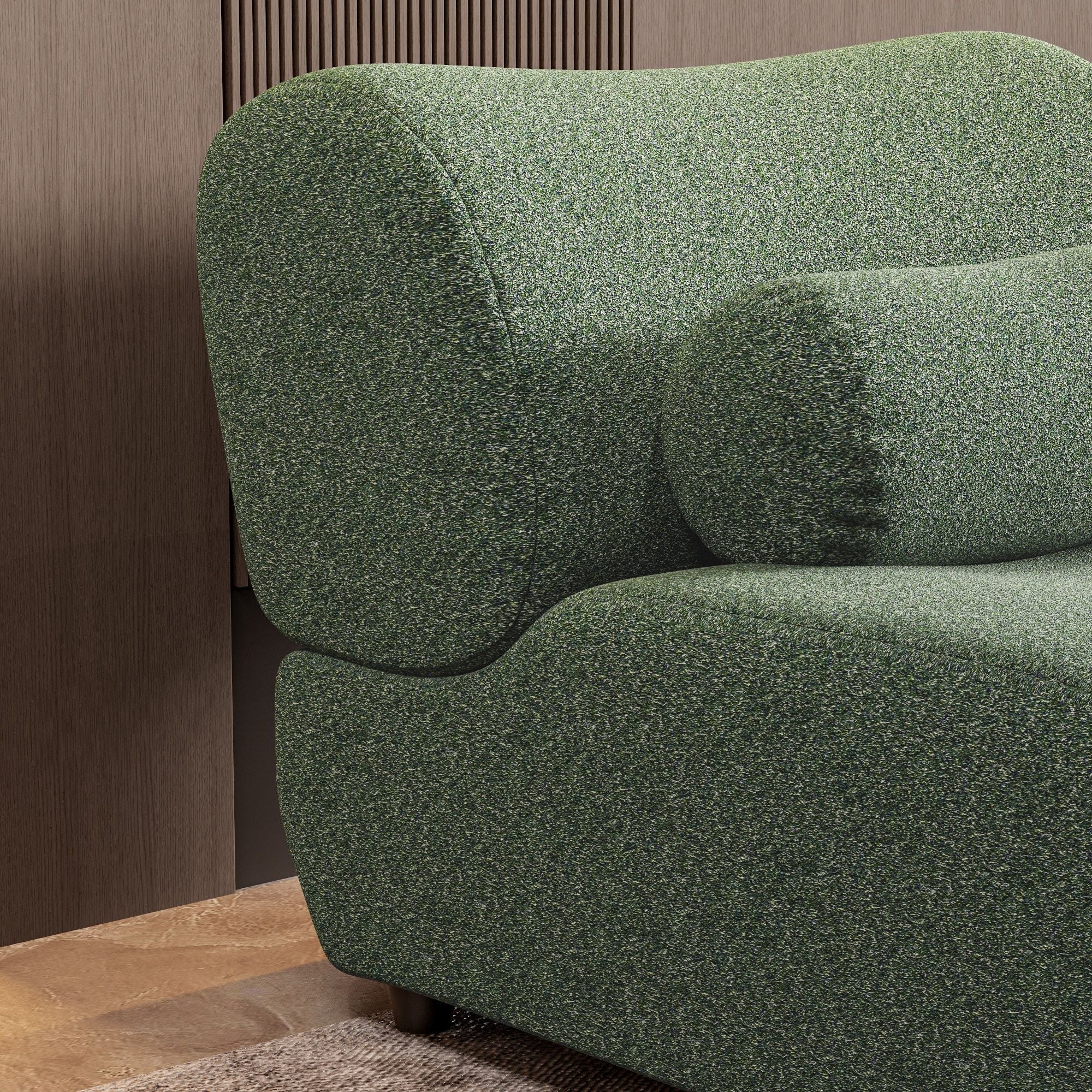 1 Piece Luxury Chenille Fabric Modular Sofa With Spring Cushions & Hidden Legs