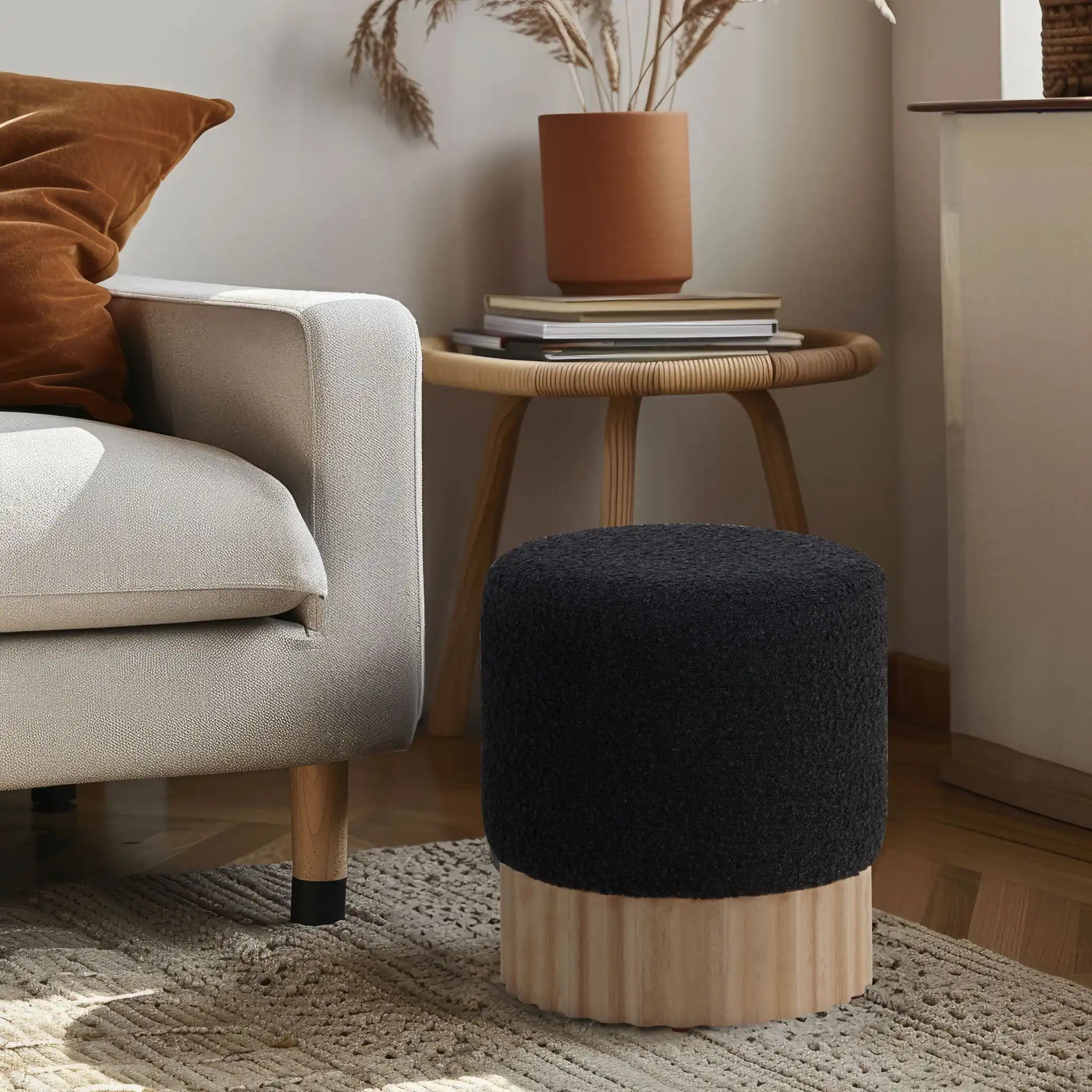 Veranda - Ottoman / Stool With Natural Base