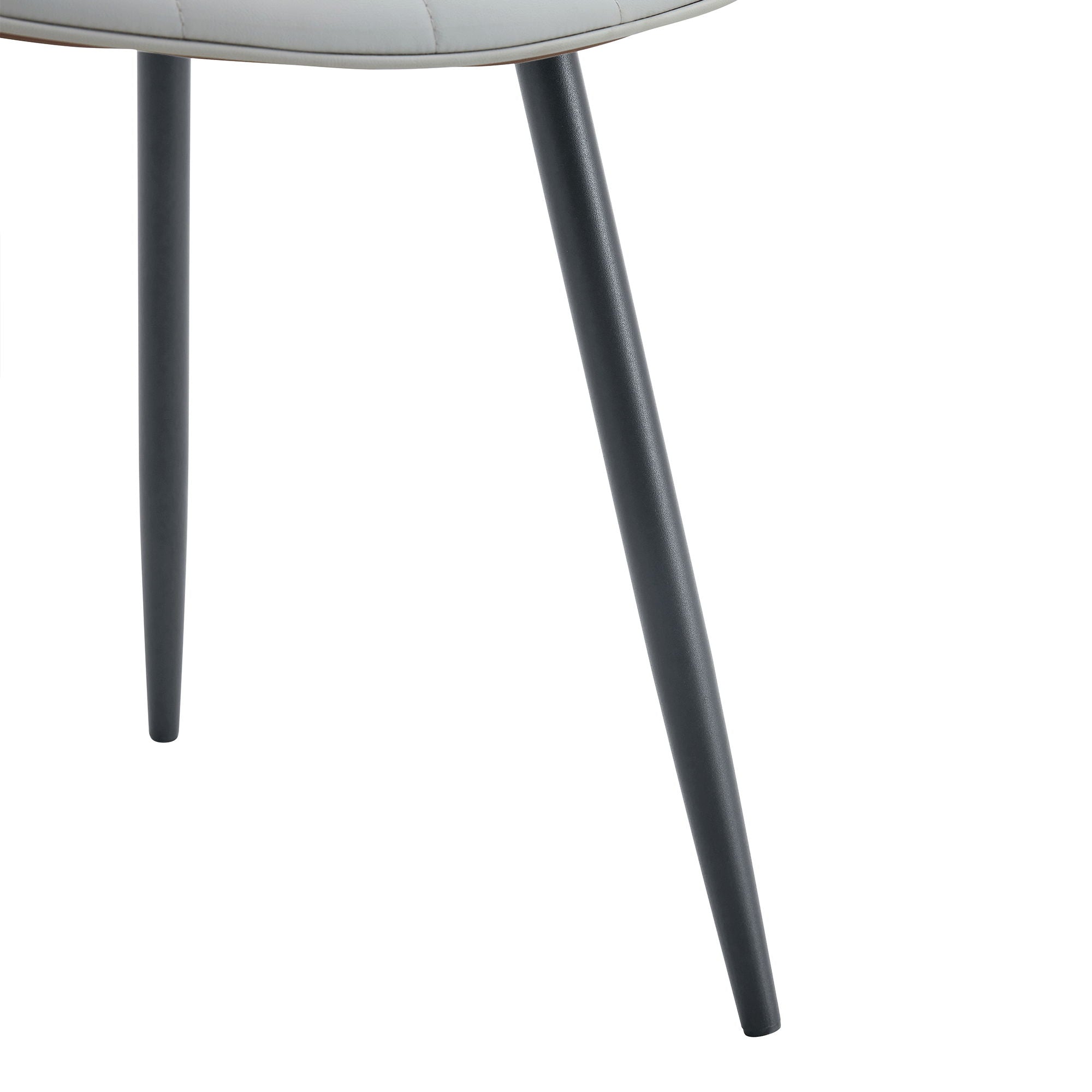 Modern Minimalist Dining Chair Set, Extended Seat Cushion