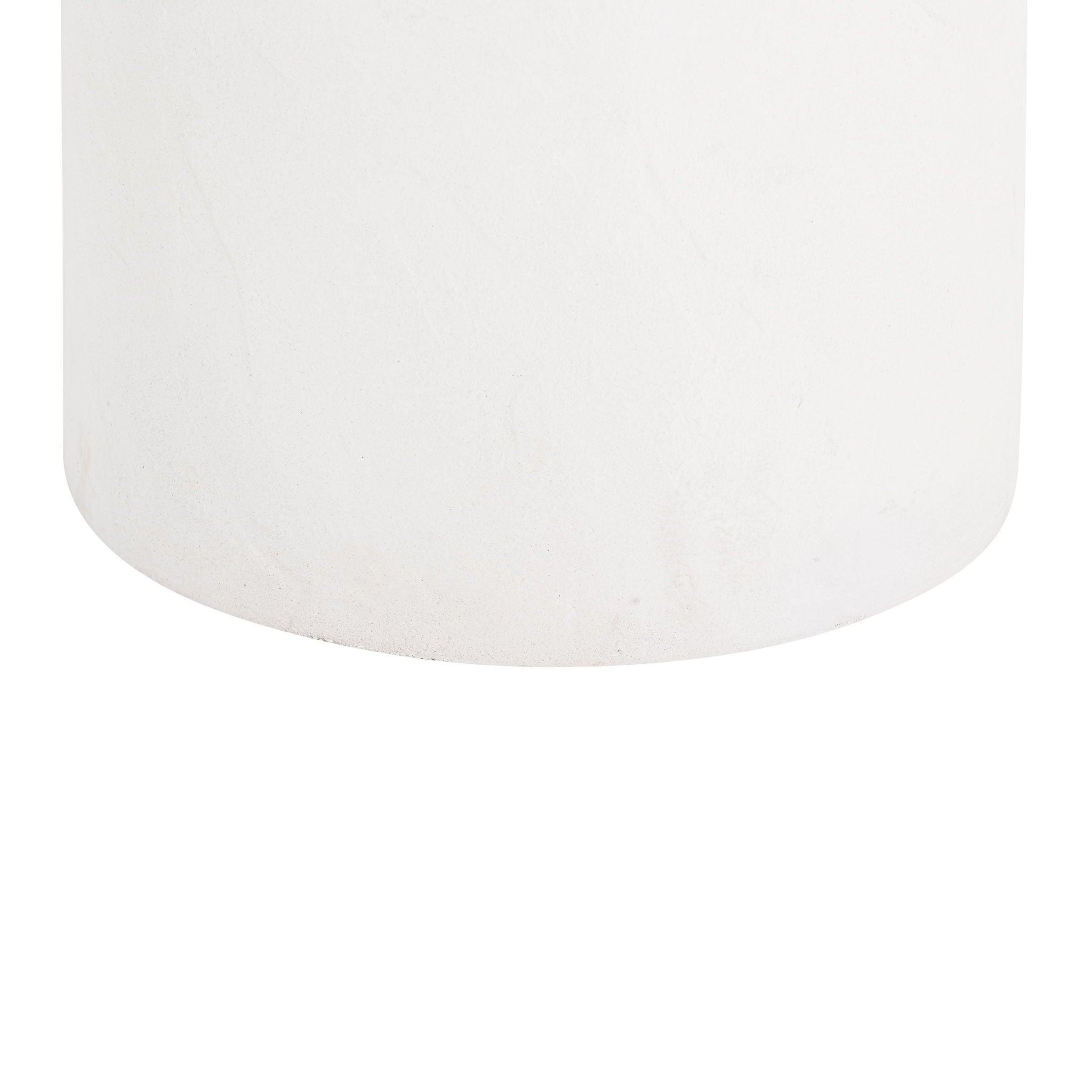 Aloe - Concrete Side Table - White