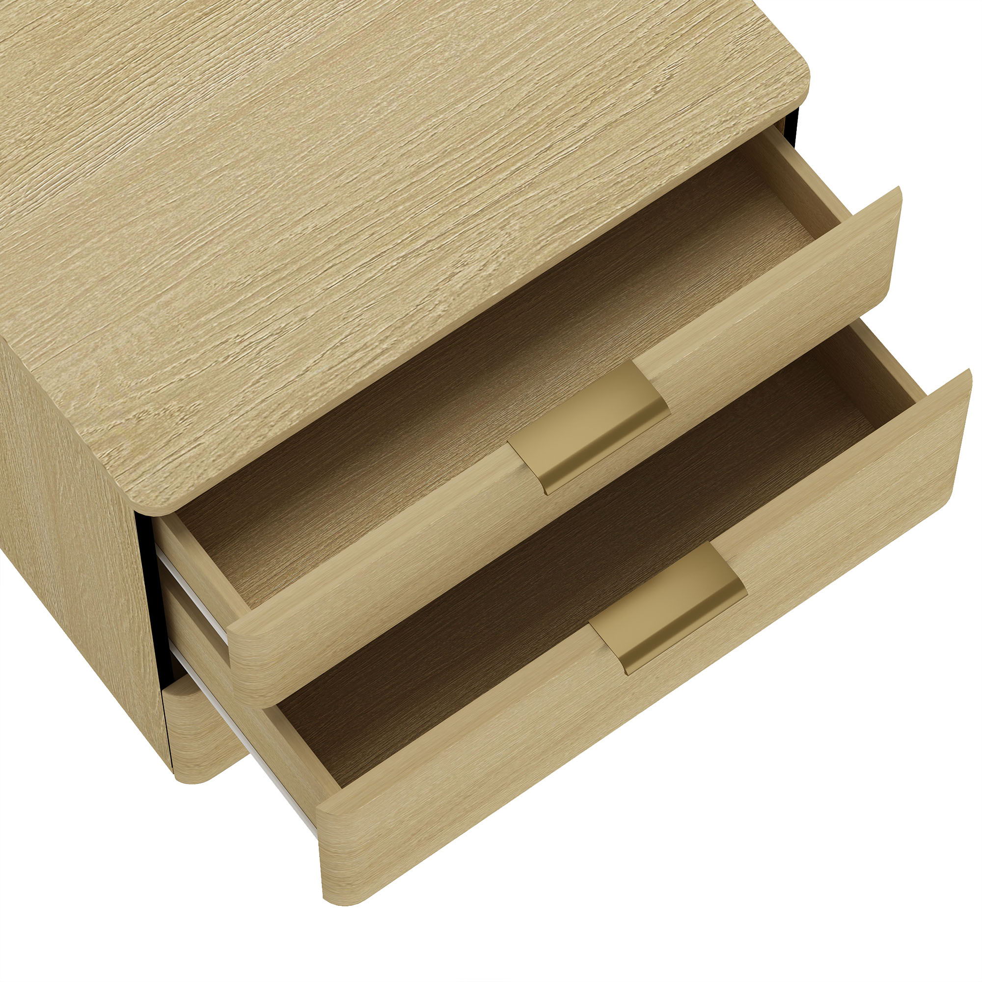 Payton - Nightstand With 3 Drawers - Oak