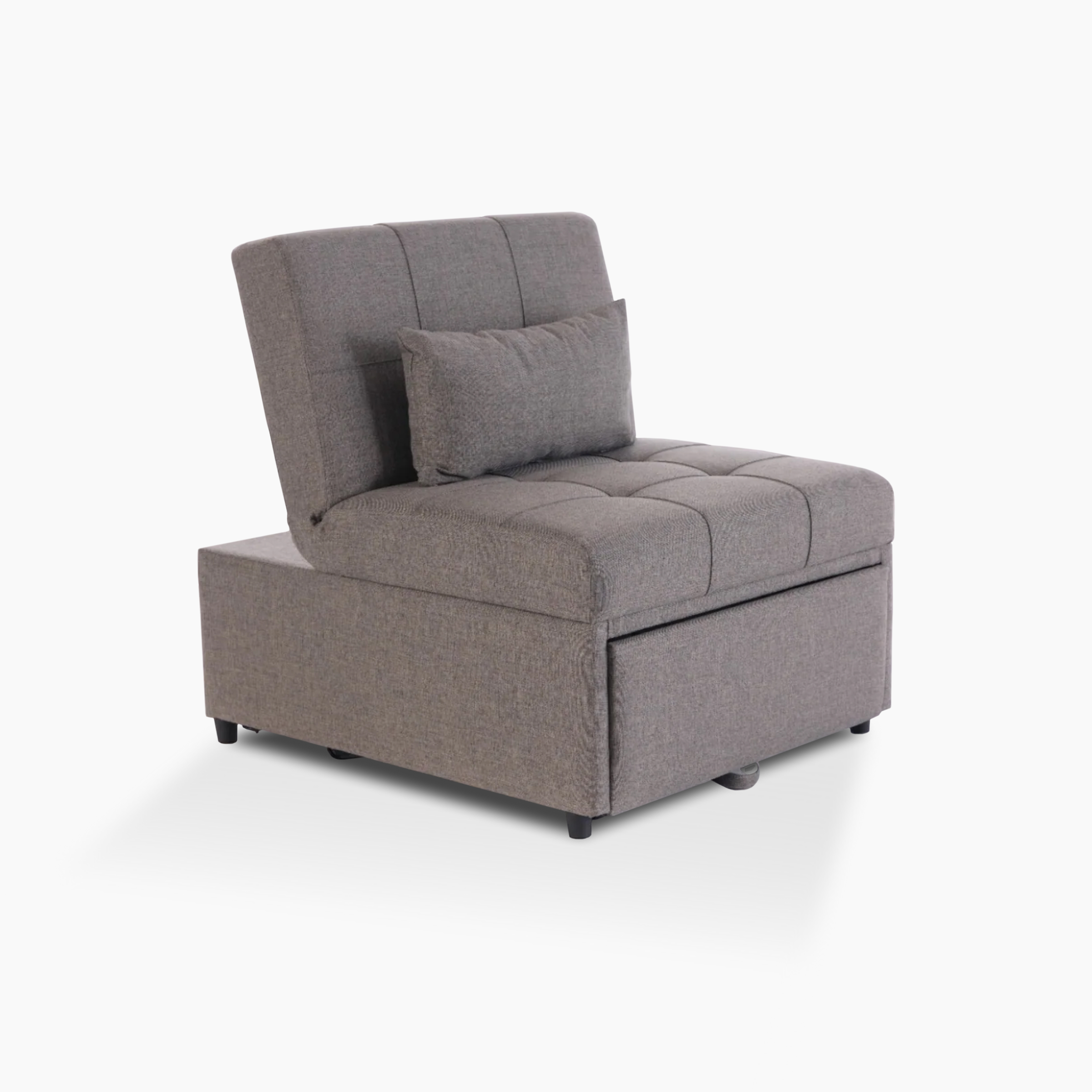 Adjustable reclining sleeper chair with high-density foam and twin-size bed feature, perfect for extra guest seating