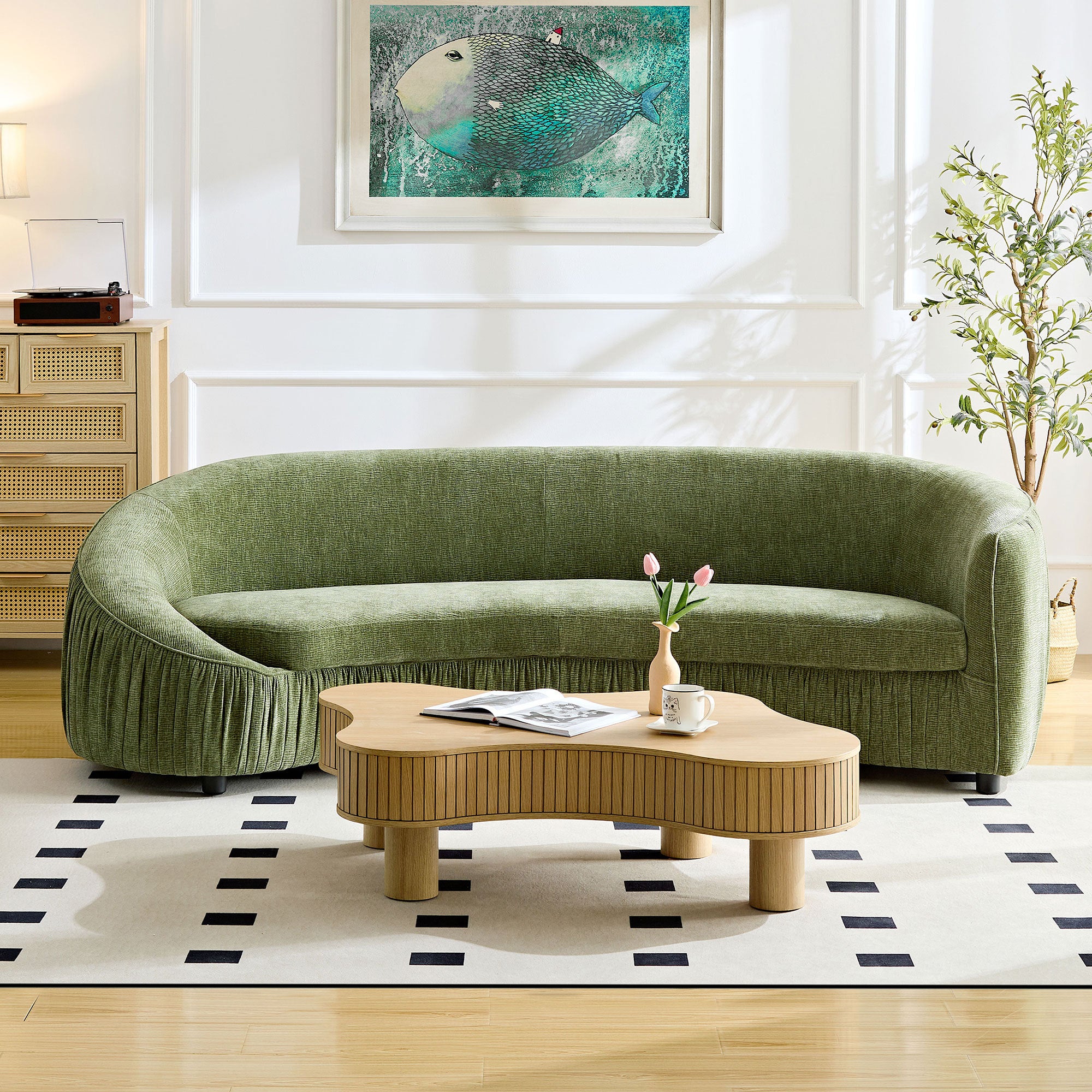 Sonnet Modern Curved Sofa