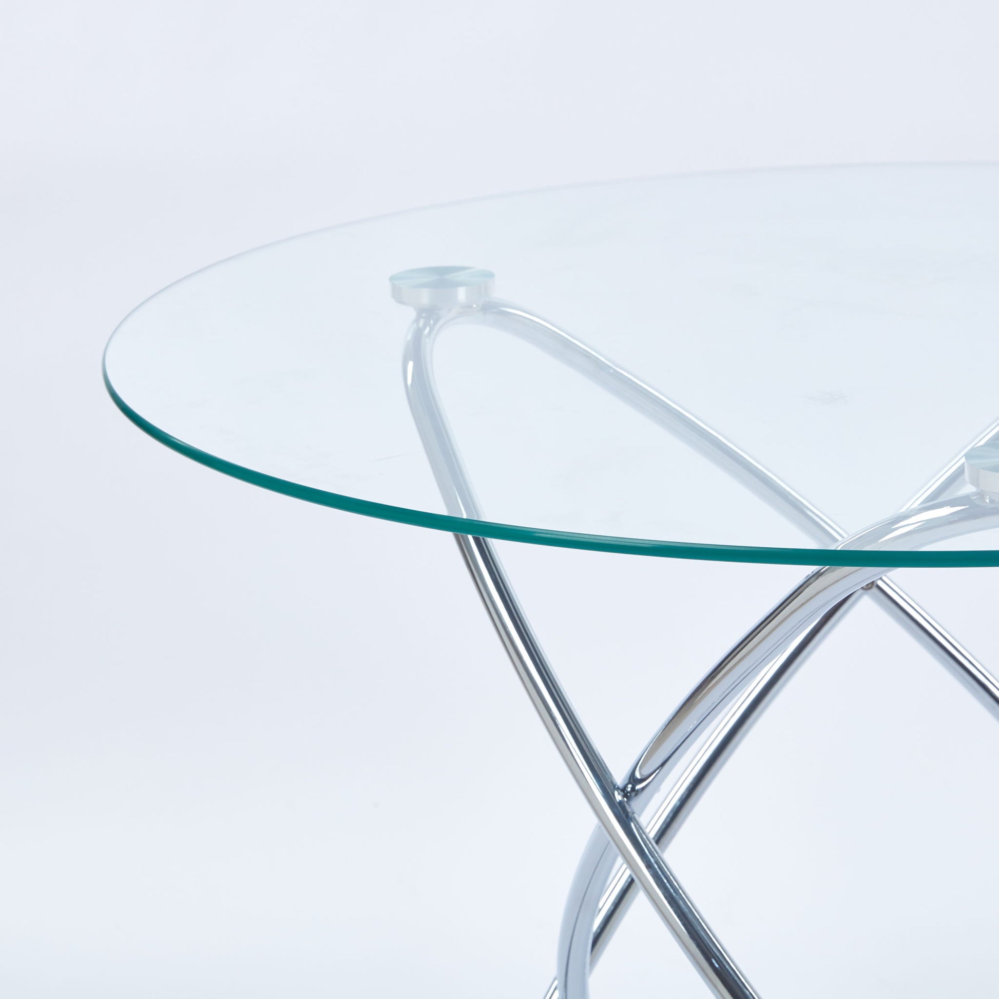 Metal Leg Dining Table With Tempered Glass Top - Best Buy Furniture