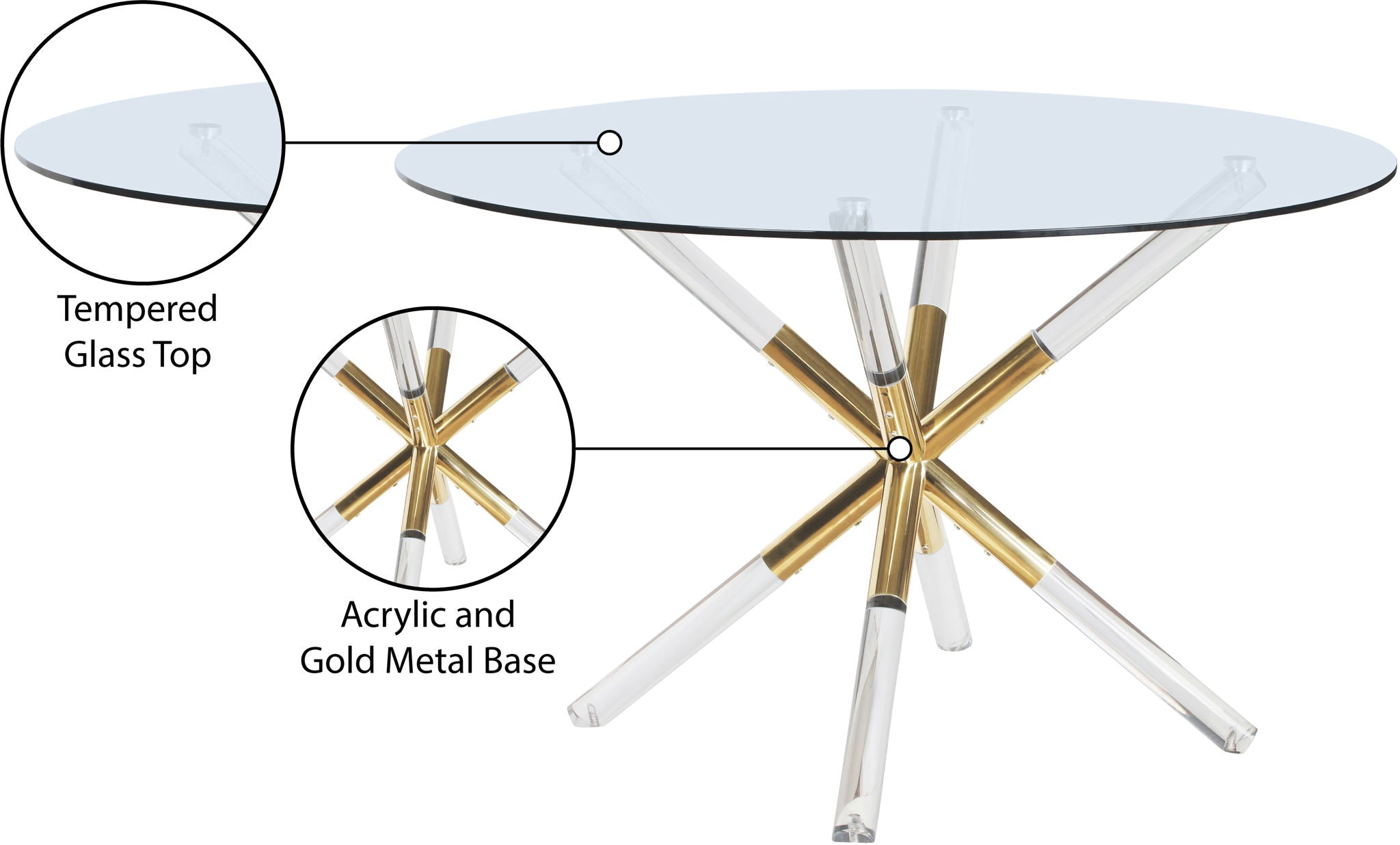 Mercury - Glass Dining Table - Pearl Silver
