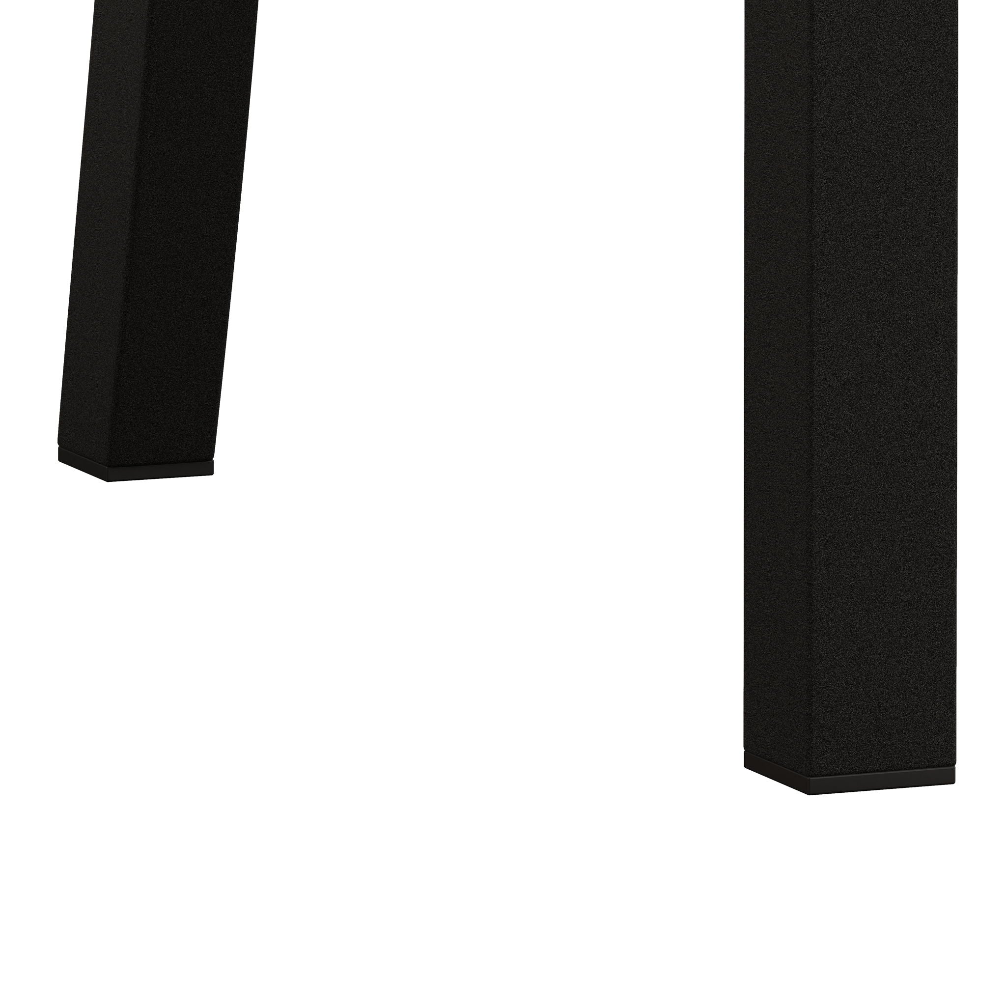 Rectangular Stretch Dining Table With 4 Chairs - Black / Gray