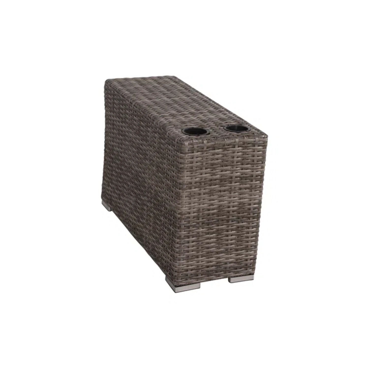 Modern Patio Rattan Sectional Set With Cushions
