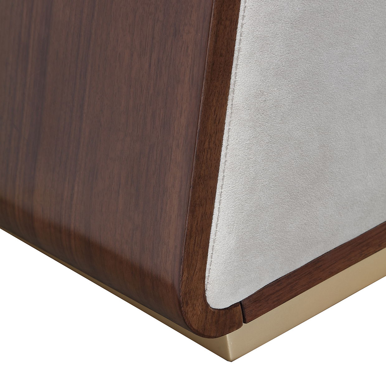 Houston - Accent Bench - Porcini / Walnut