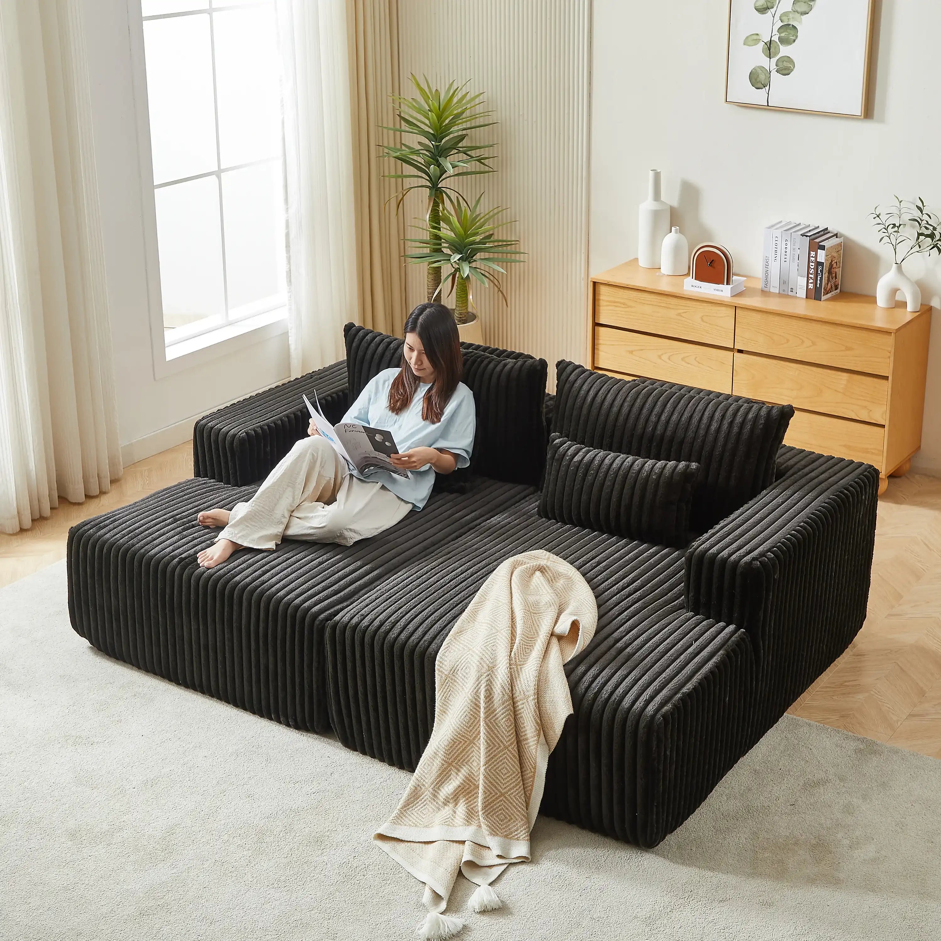 Cloud Sectional Lounge Chaise | No Assembly Required