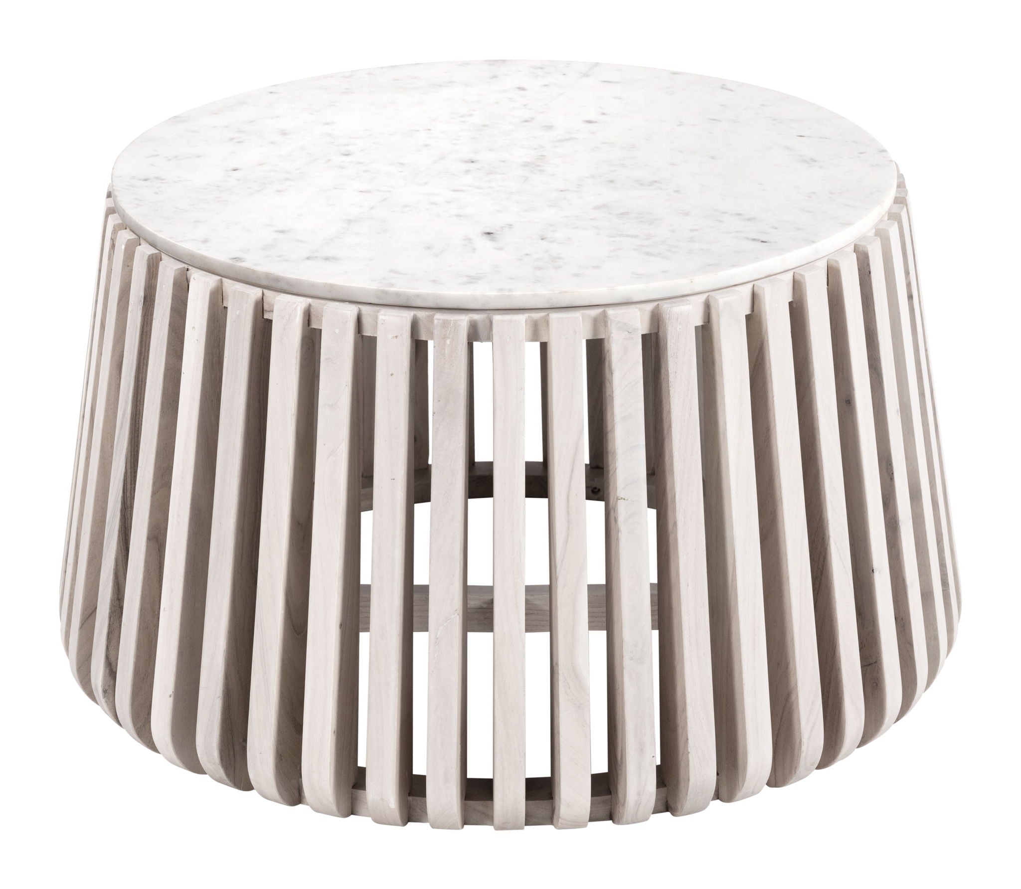 Cyprus - Coffee Table - White / Natural