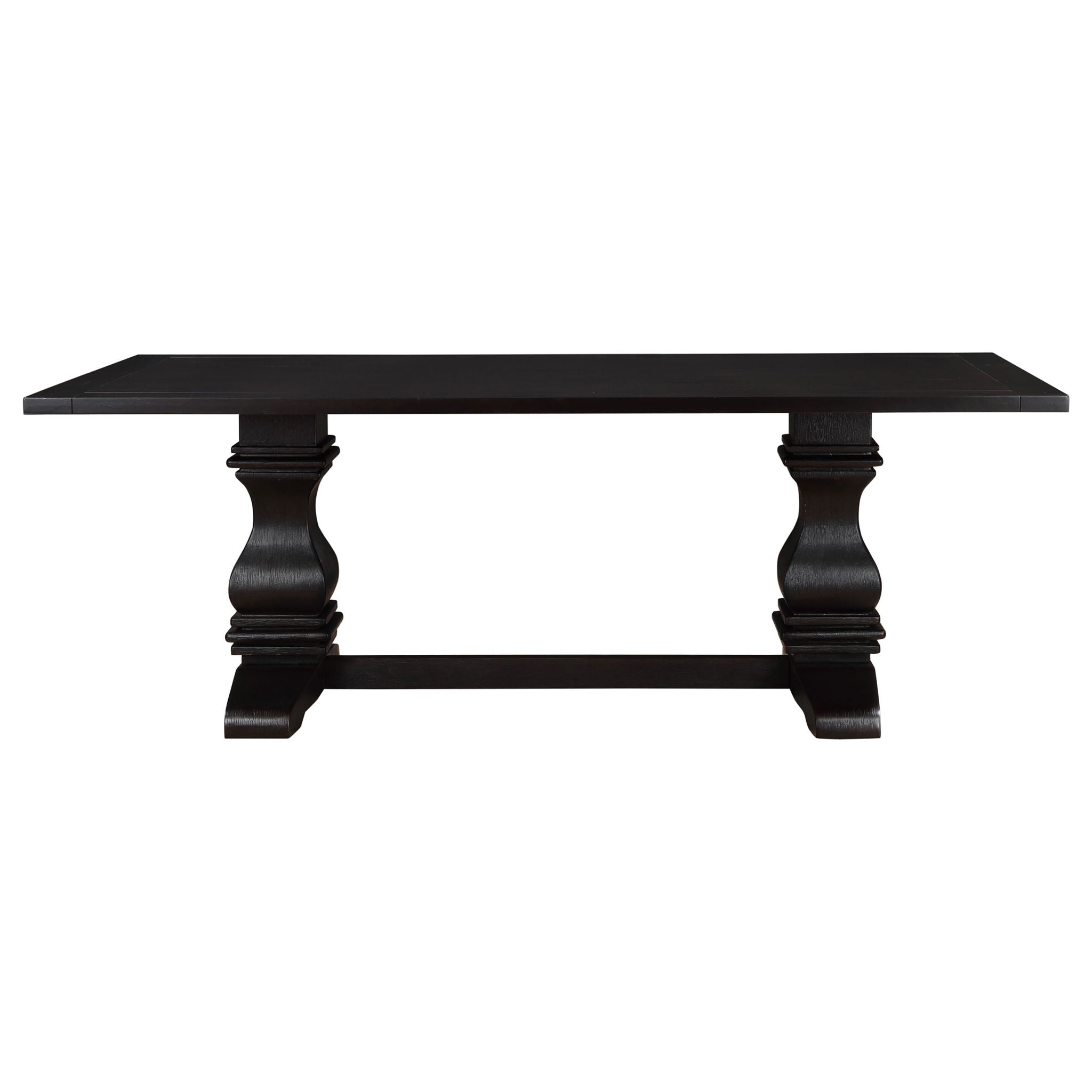 Villeneuve - Rectangular Double Pedestal Dining Table - Rustic